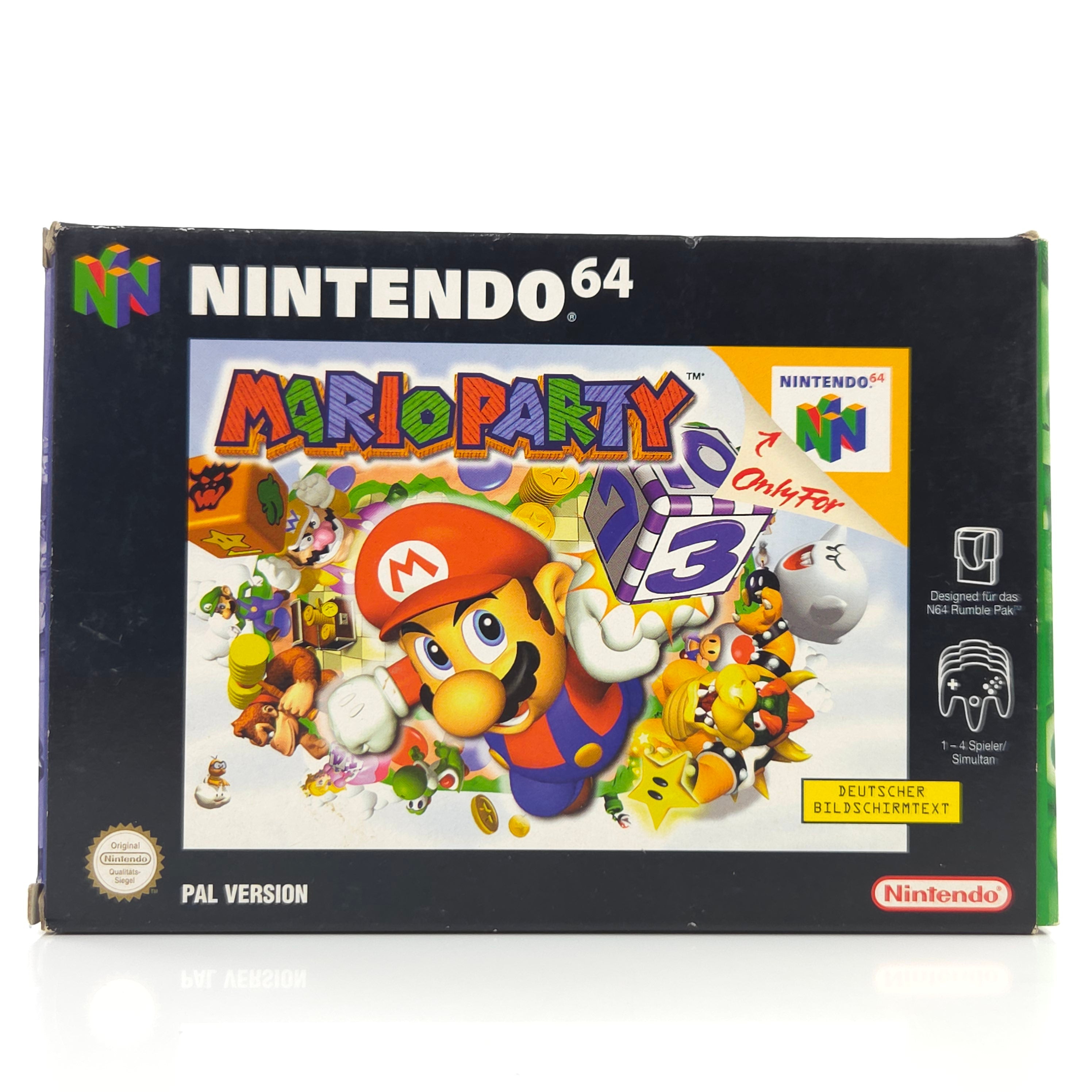 Nintendo 64 Spiel Mario Party Modul Anleitung OVP PAL DE
