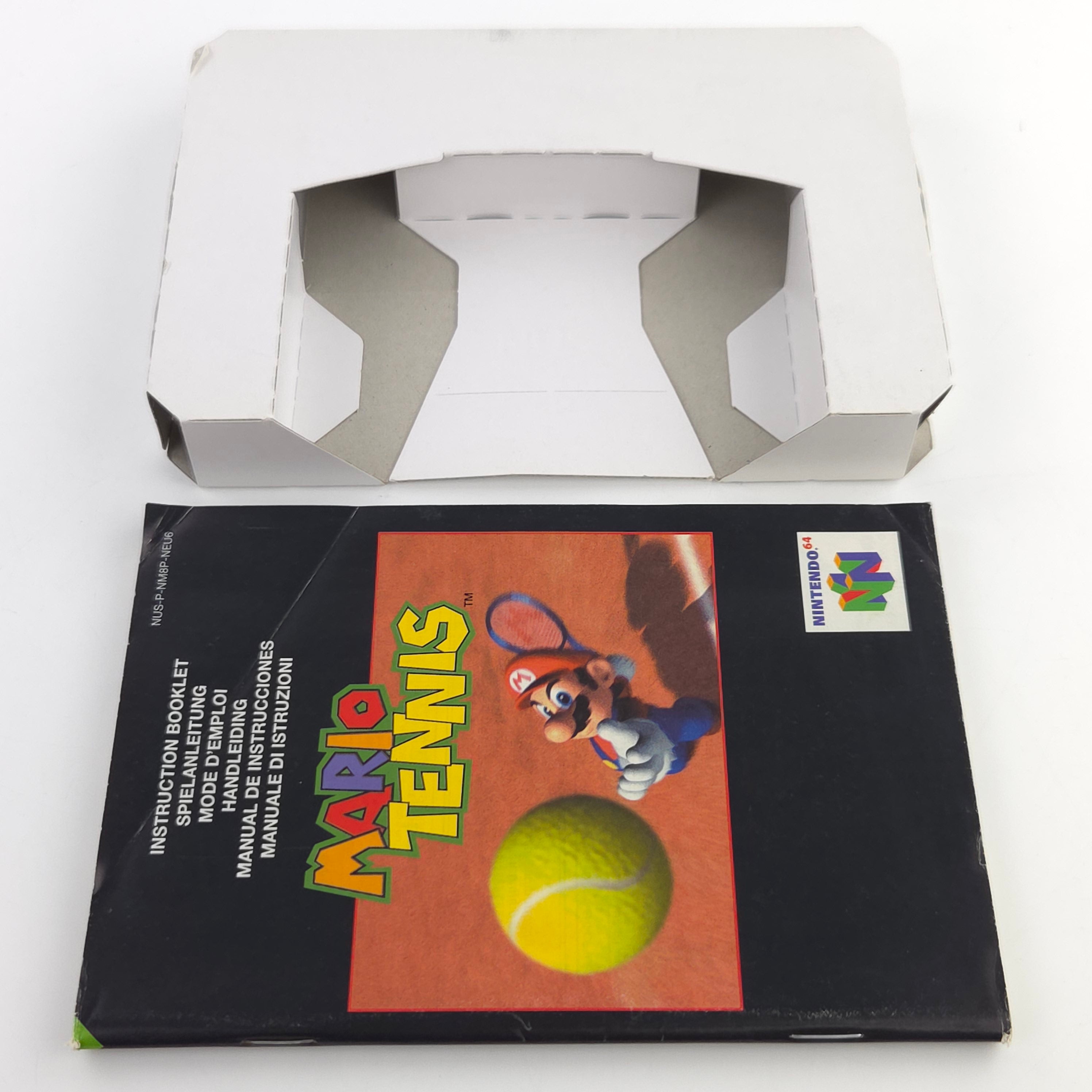 Nintendo 64 Spiel Mario Tennis N64 OVP CIB PAL EUR