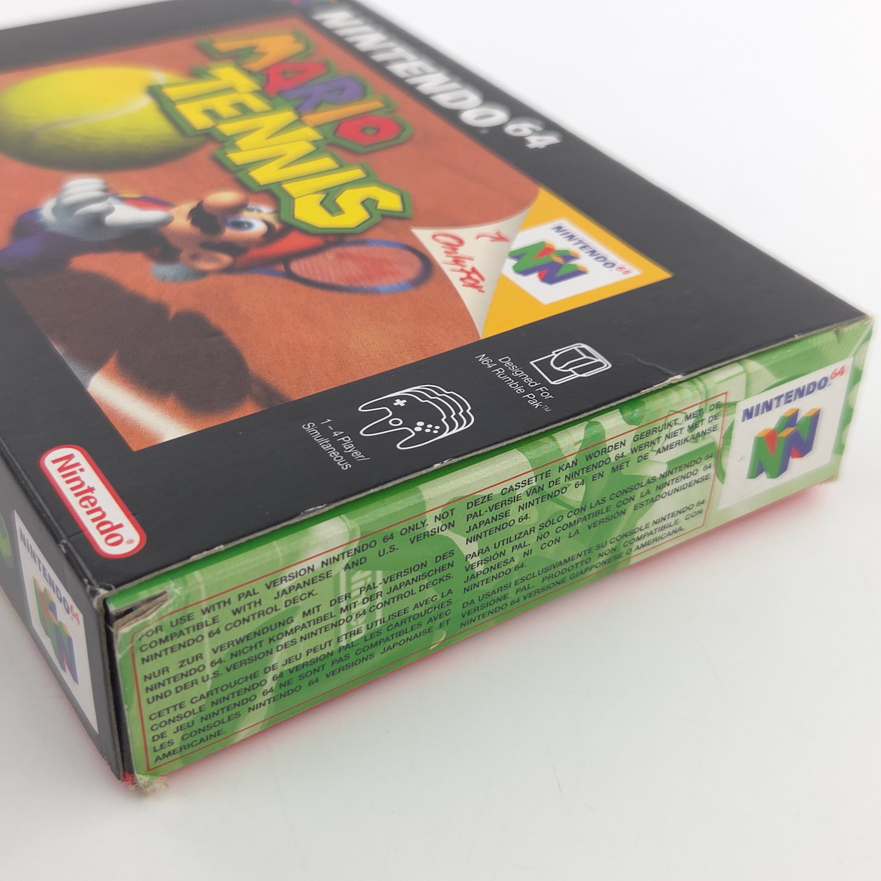 Nintendo 64 Spiel Mario Tennis N64 OVP CIB PAL EUR