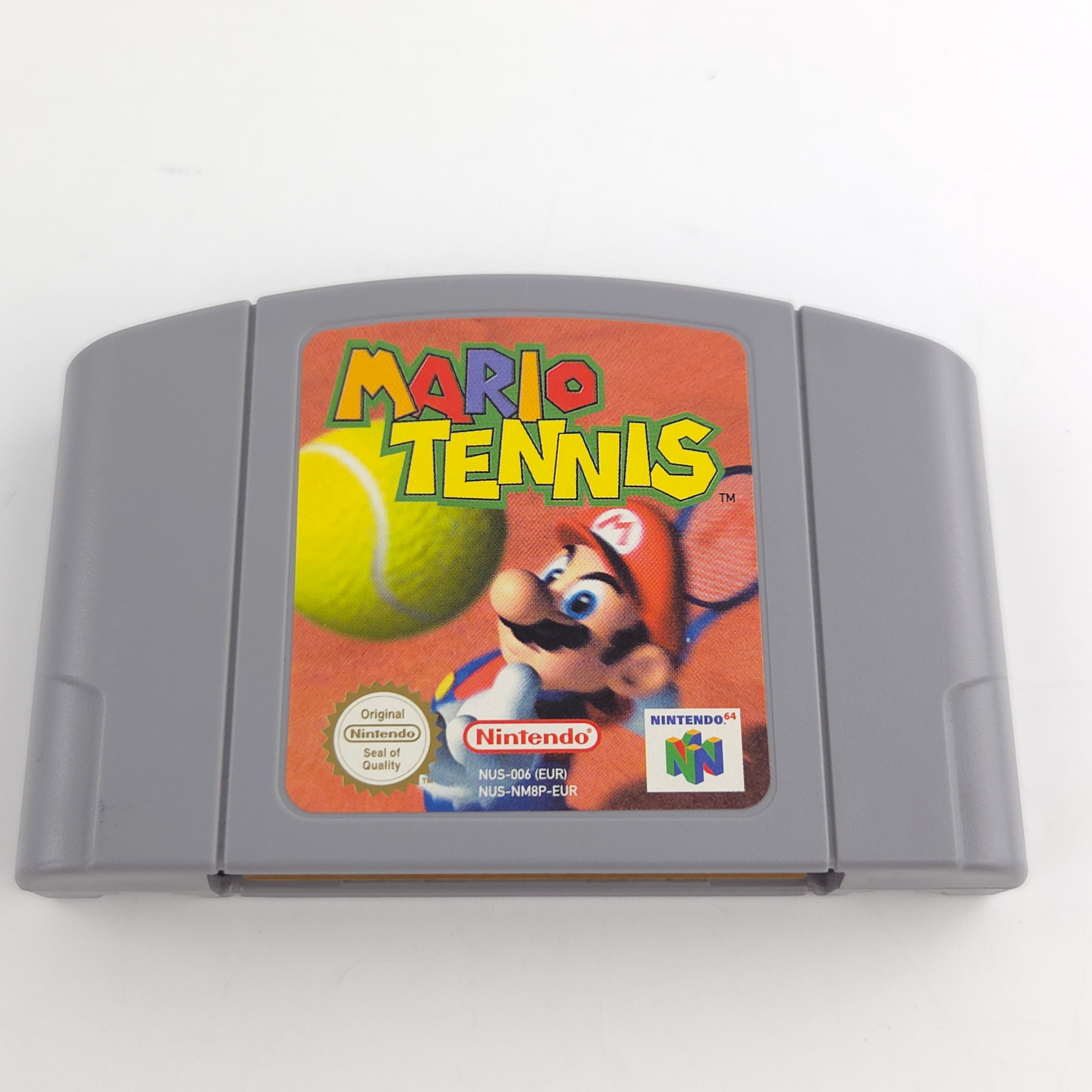Nintendo 64 Spiel Mario Tennis N64 OVP CIB PAL EUR