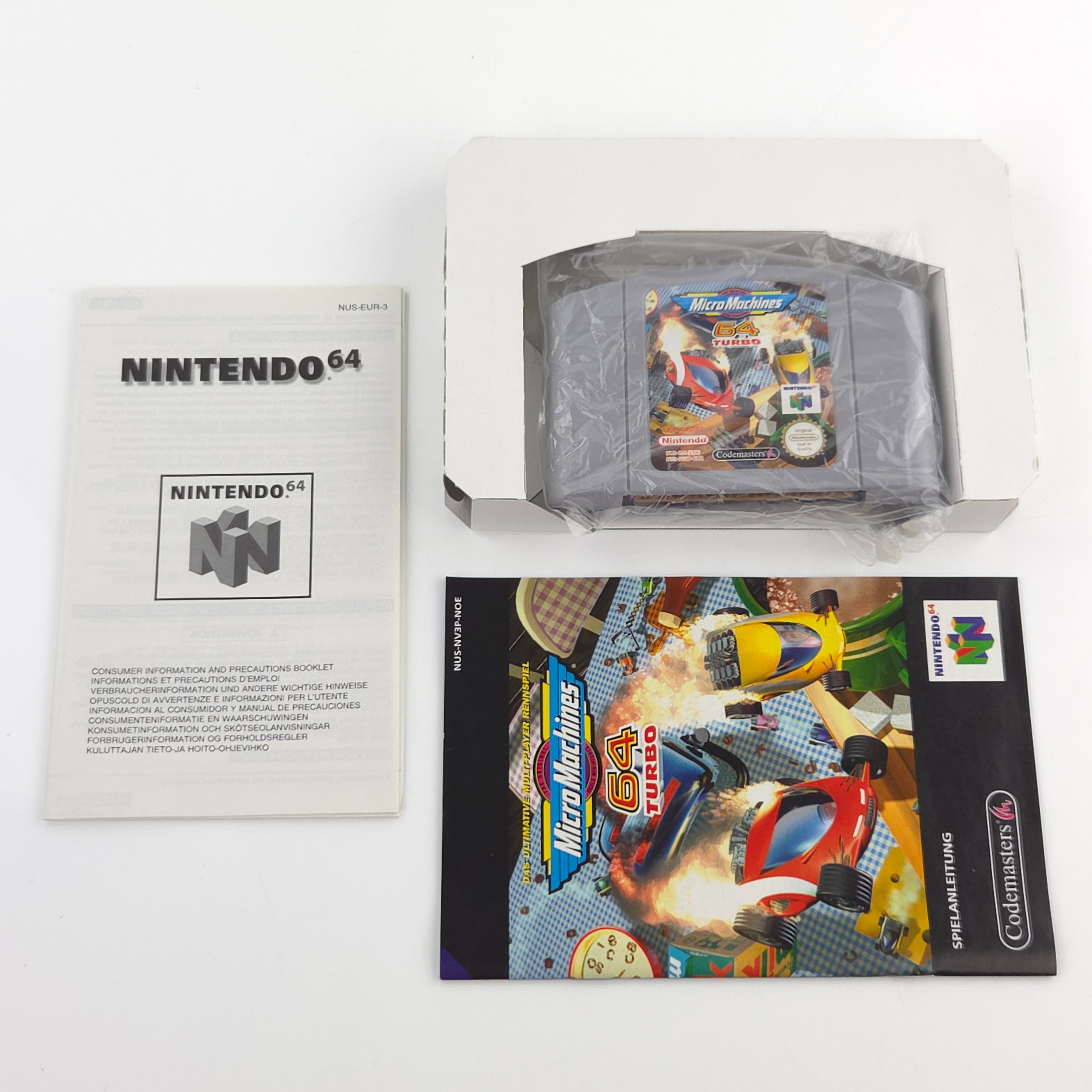Nintendo 64 Spiel Micro Machines 64 Turbo N64 OVP PAL