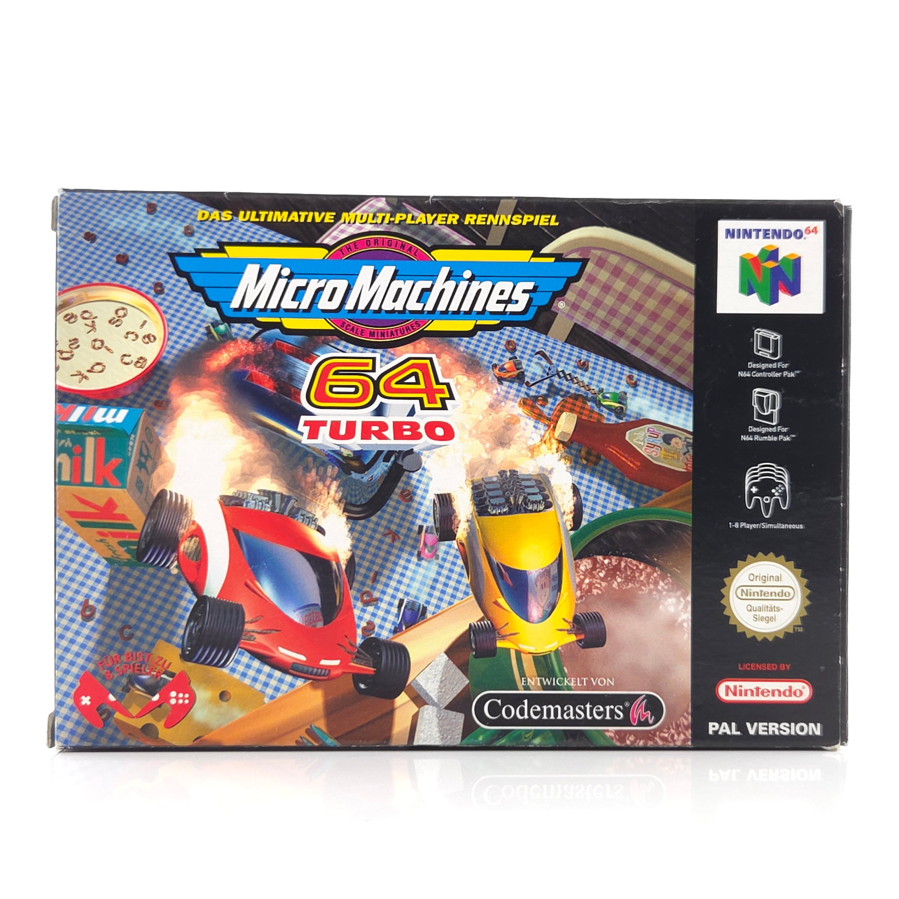 Nintendo 64 Spiel Micro Machines 64 Turbo N64 OVP PAL