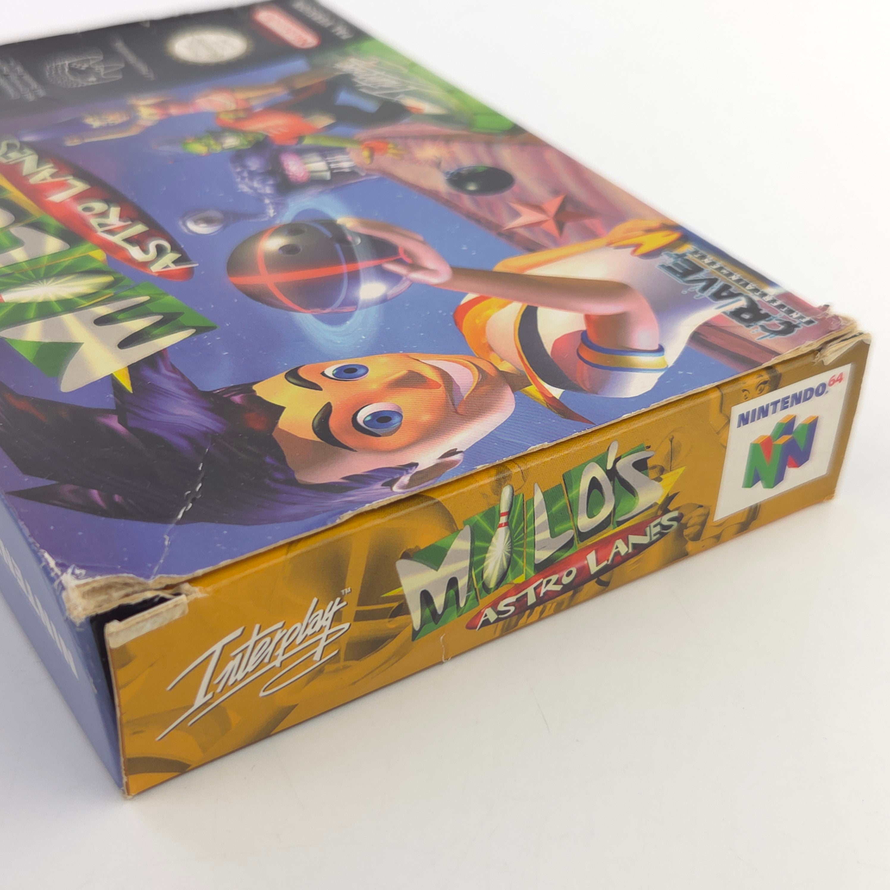 Nintendo 64 Spiel Milo´s Astro Lanes N64 OVP CIB PAL EUR