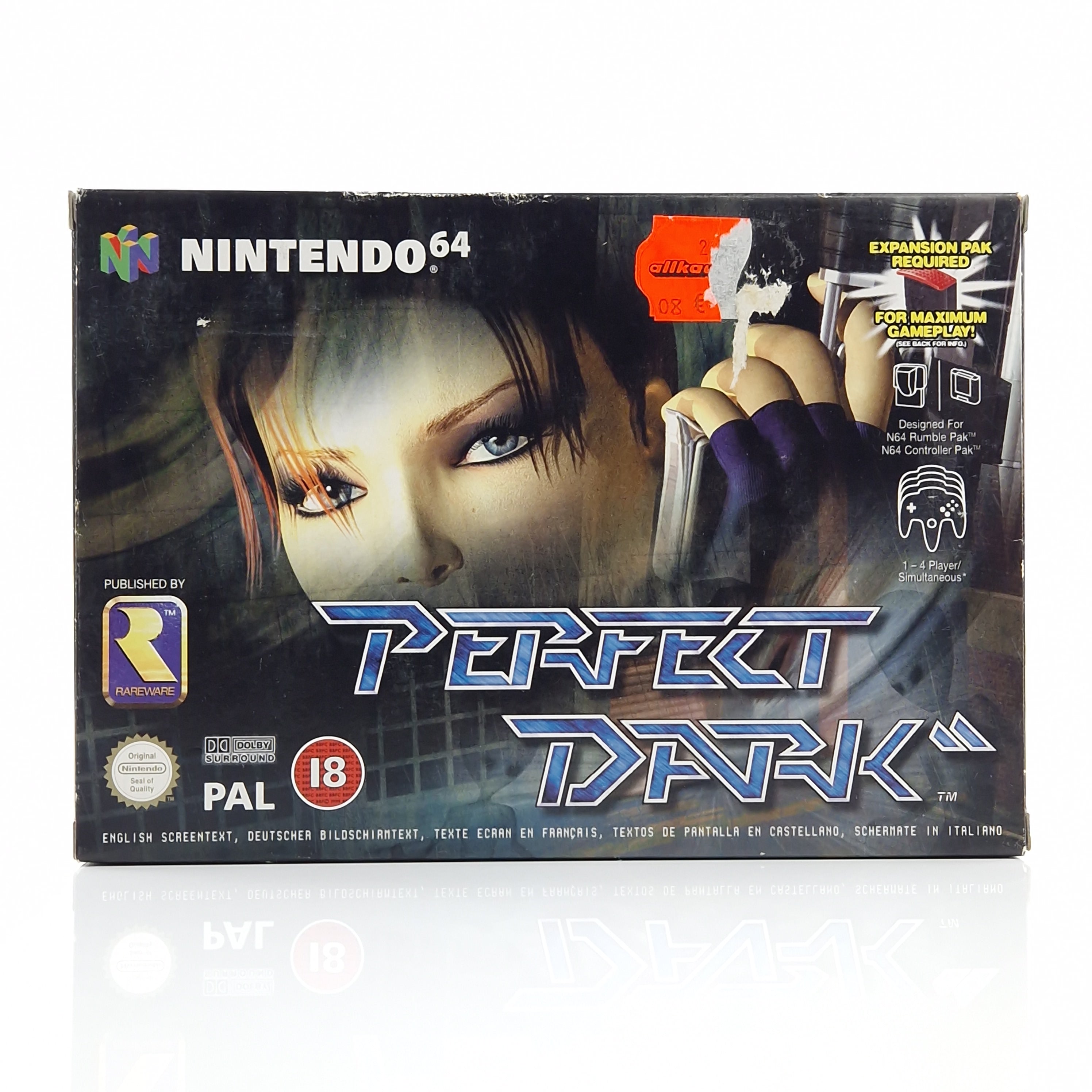 Nintendo 64 Spiel – Perfect Dark Modul OVP starke Gebrauchsspuren