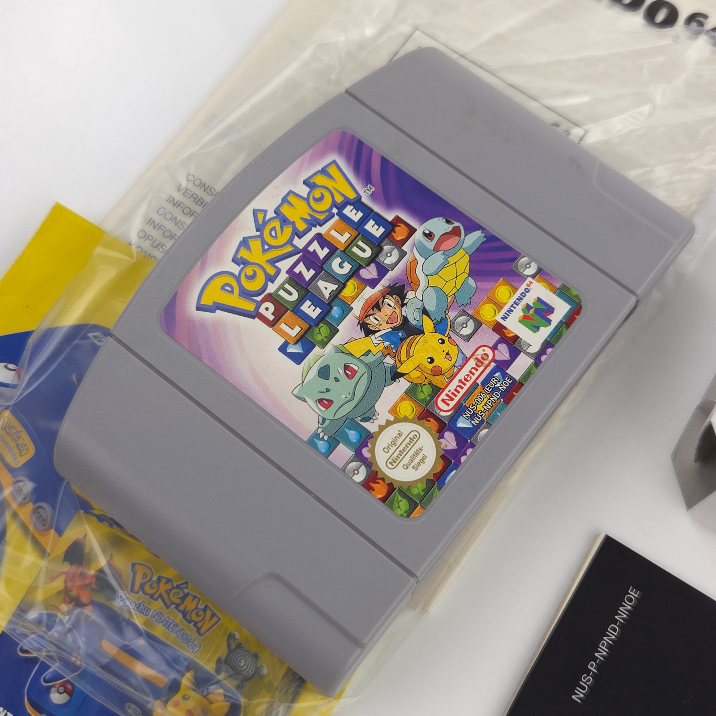 Nintendo 64 Spiel Pokemon Puzzle League N64 OVP CIB PAL