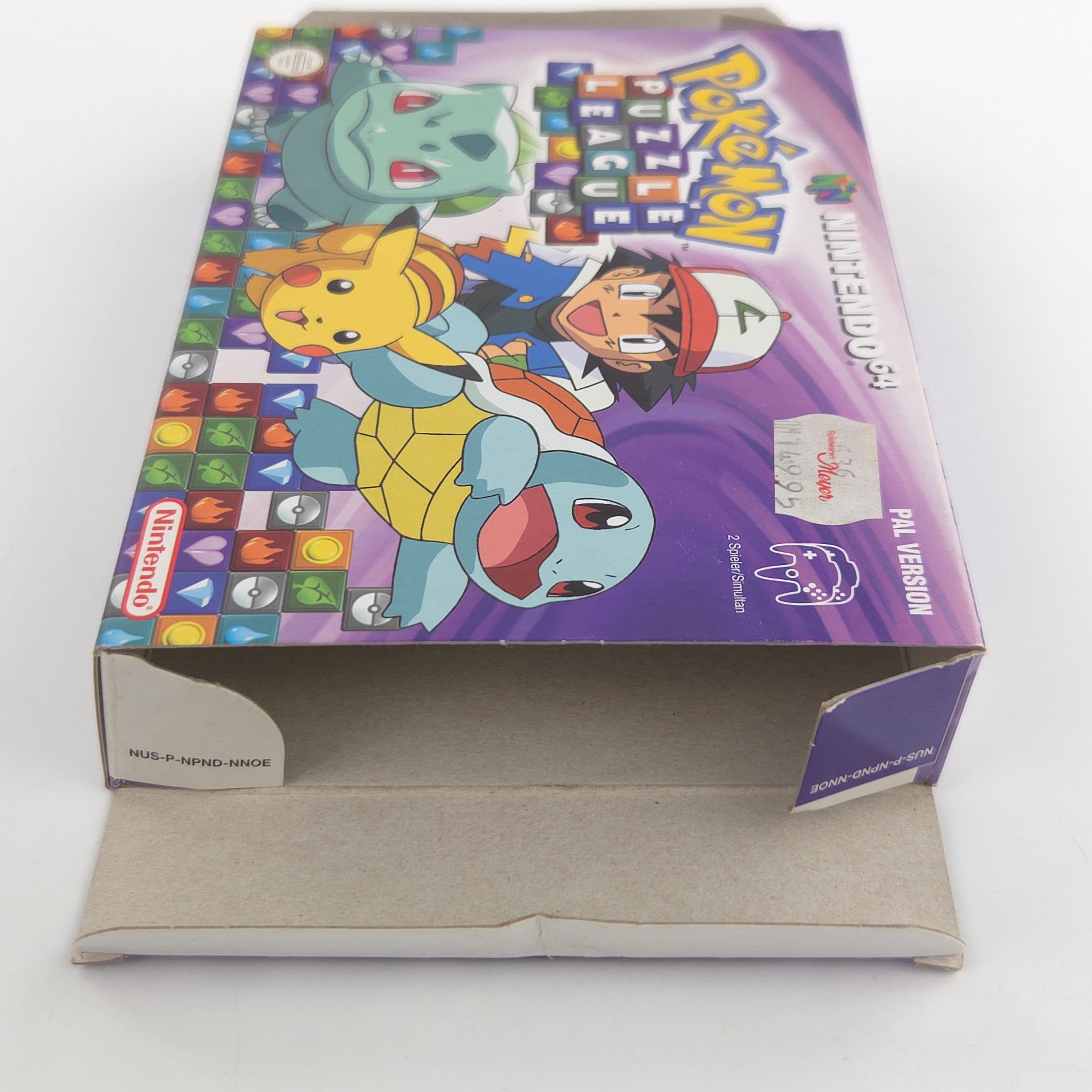 Nintendo 64 Spiel Pokemon Puzzle League N64 OVP CIB PAL