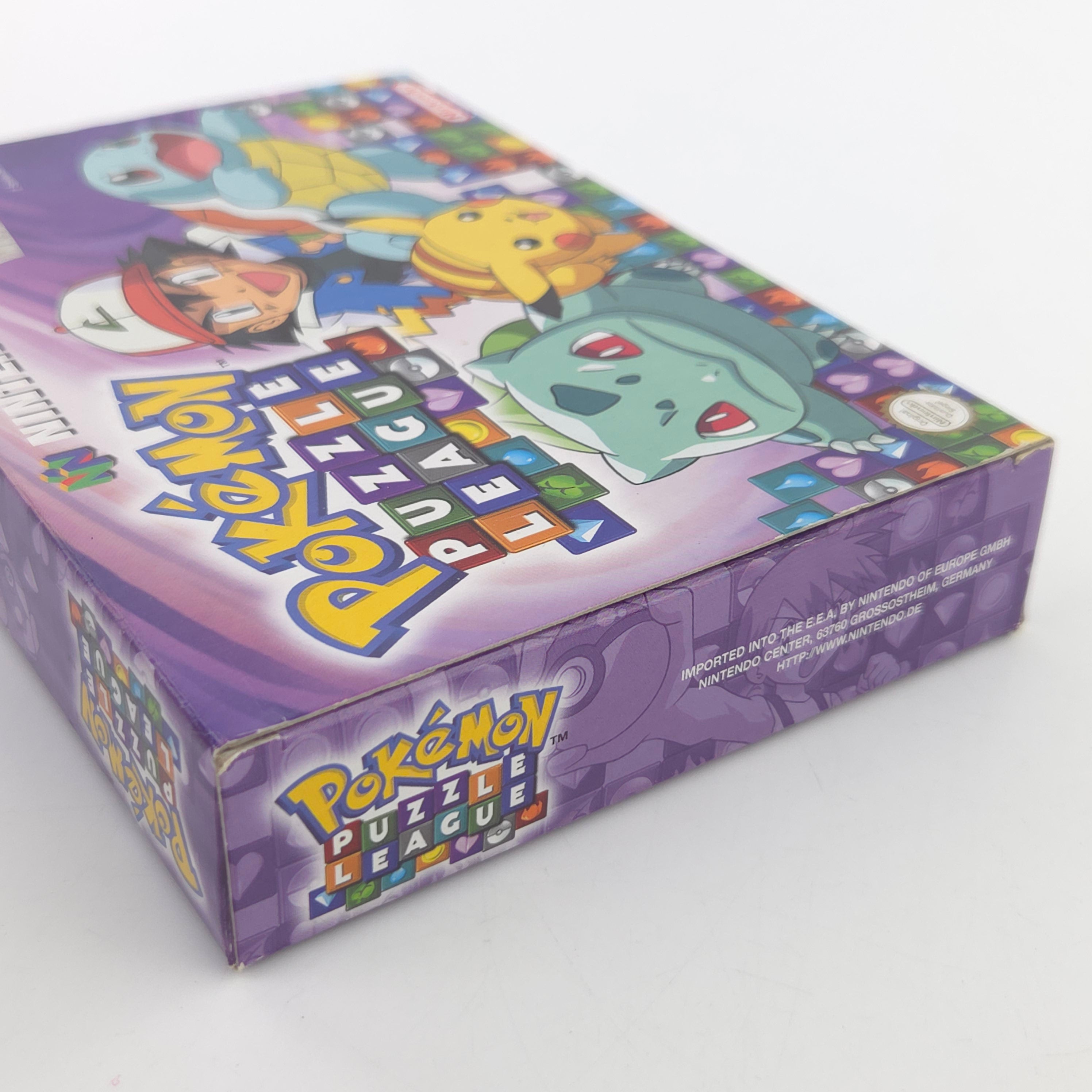 Nintendo 64 Spiel Pokemon Puzzle League N64 OVP CIB PAL