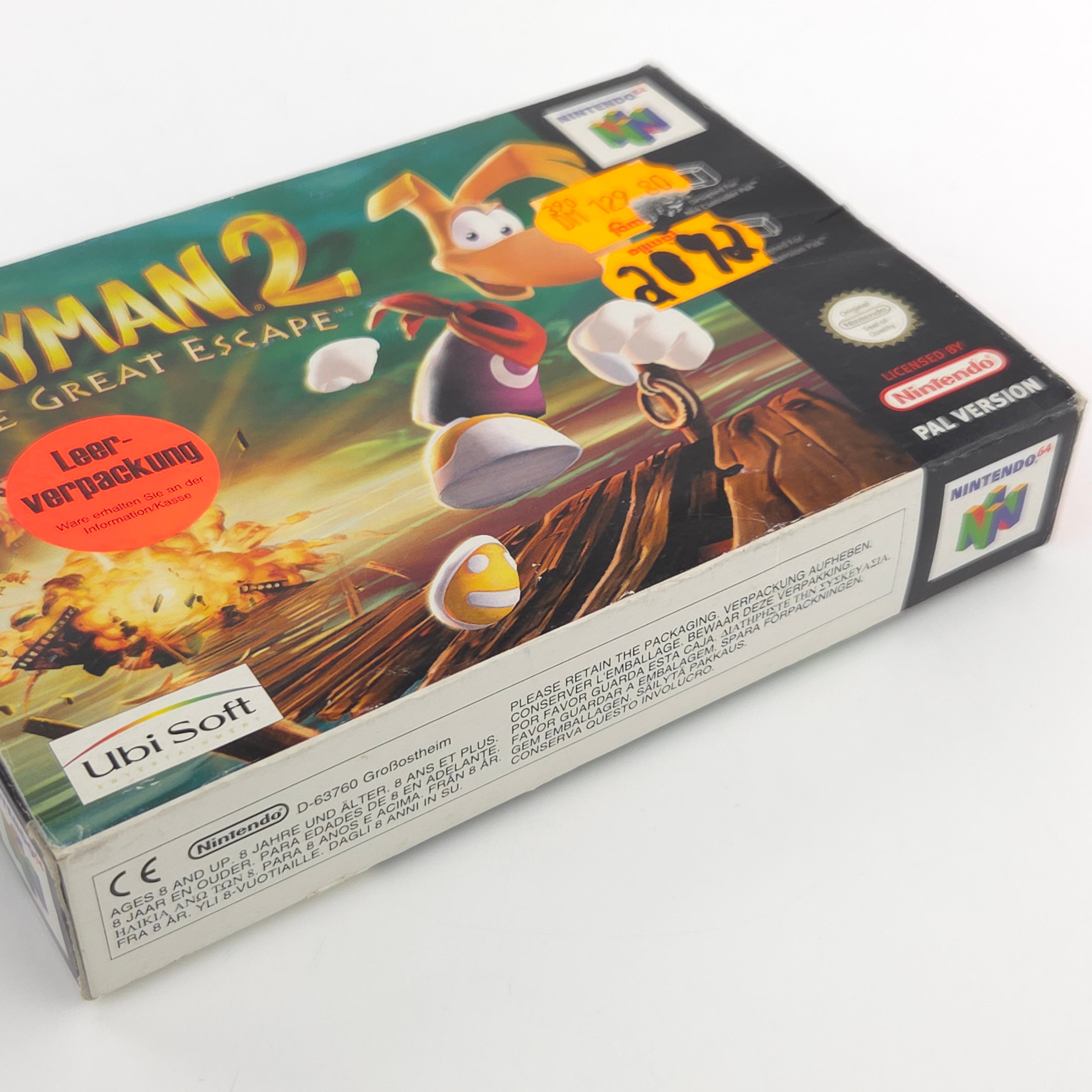 Nintendo 64 Spiel Rayman 2 The Great Escape N64 OVP CIB