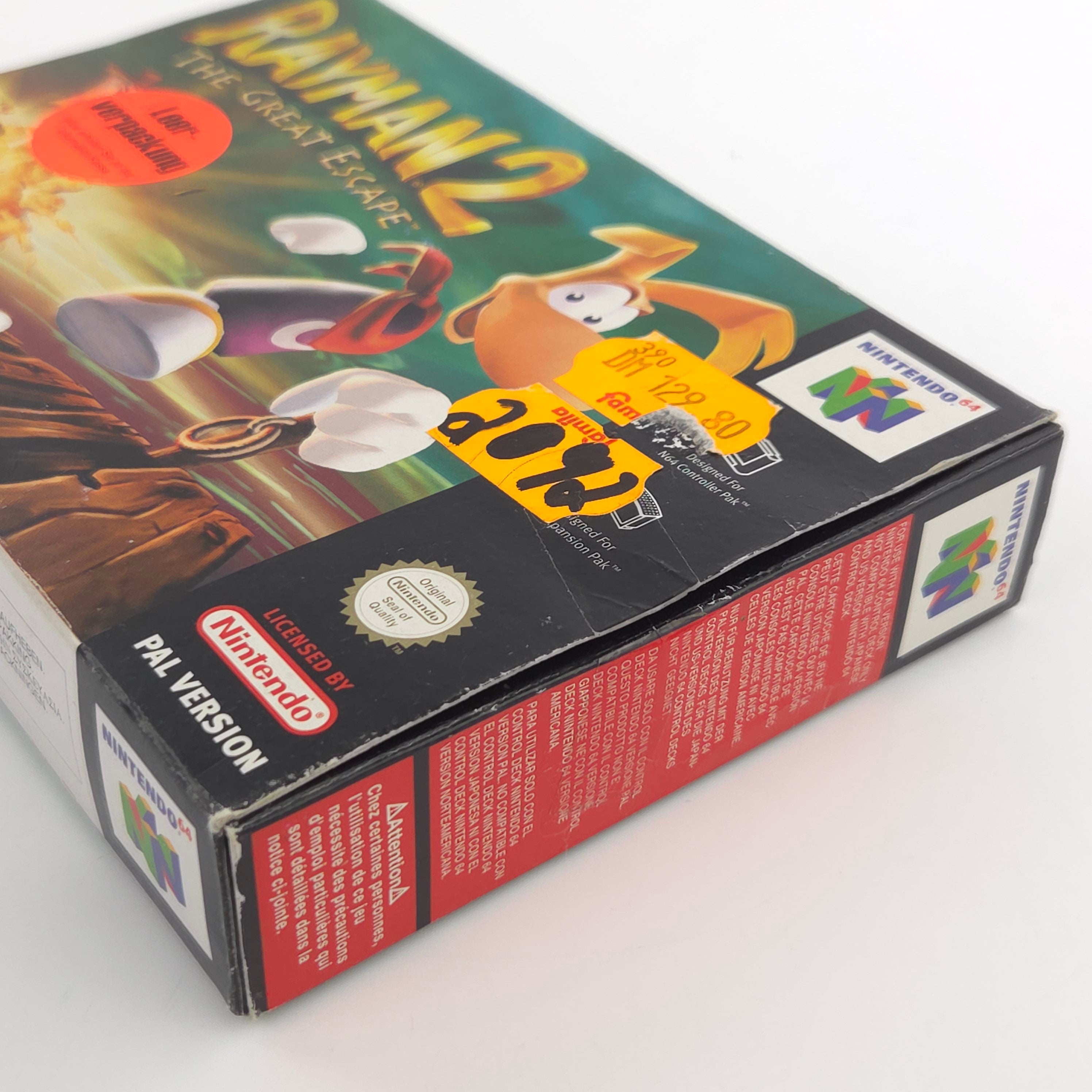 Nintendo 64 Spiel Rayman 2 The Great Escape N64 OVP CIB