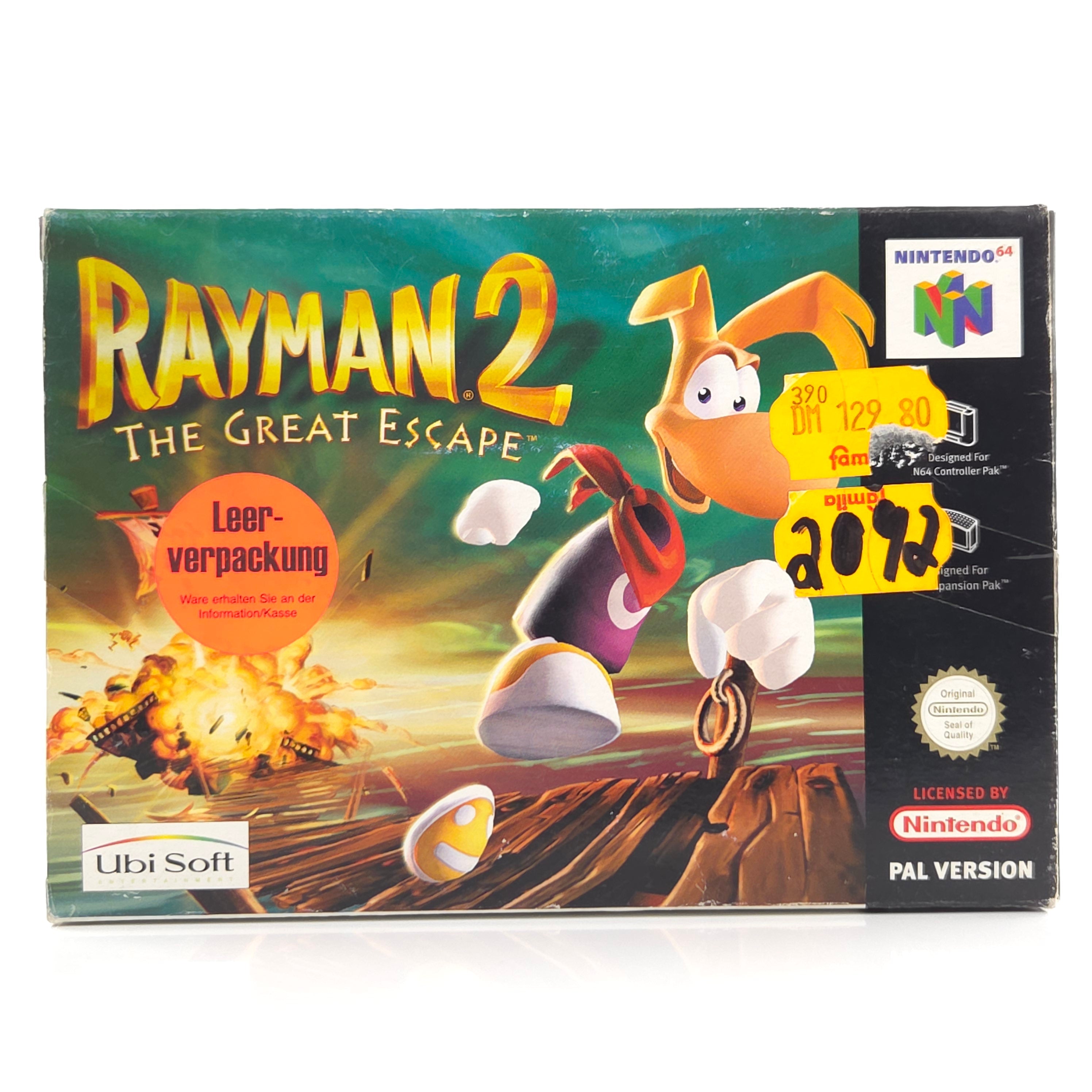 Nintendo 64 Spiel Rayman 2 The Great Escape N64 OVP CIB
