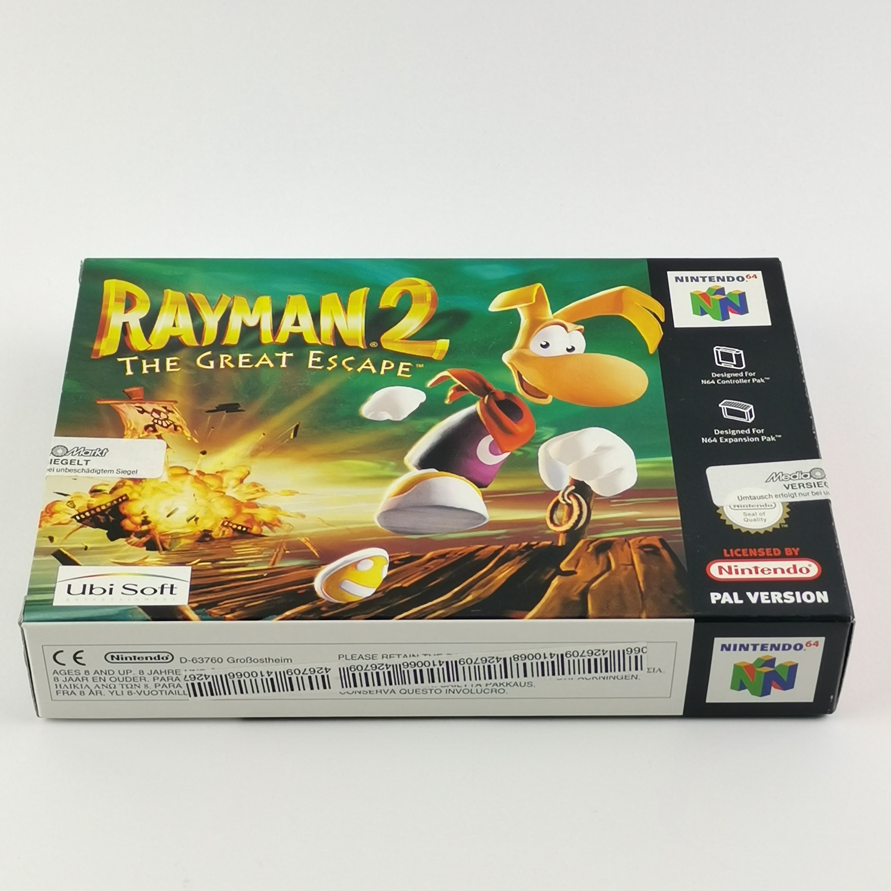 Nintendo 64 Spiel – Rayman The Great Escape OVP Neu PAL