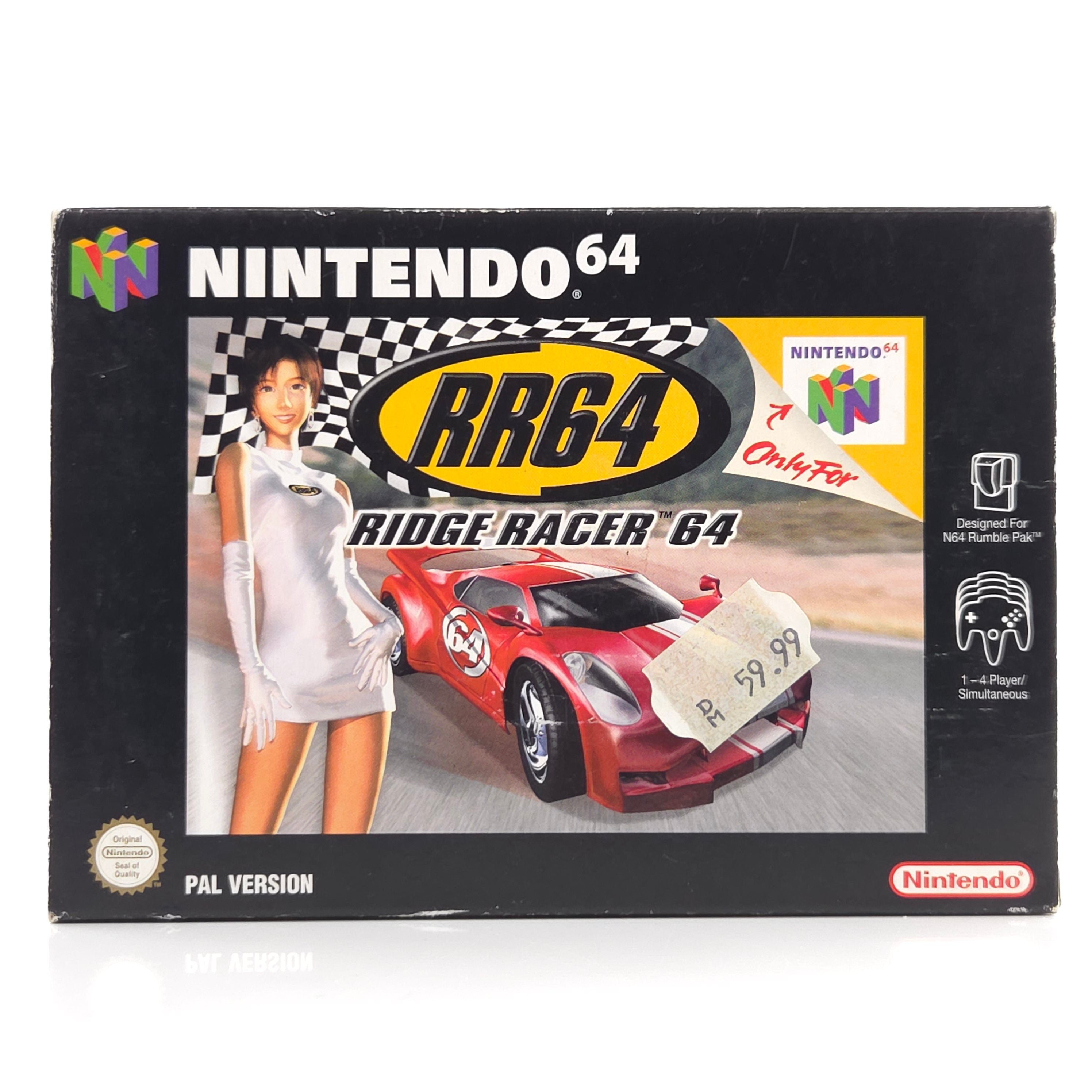 Nintendo 64 Spiel Ridge Racer 64 RR64 OVP CIB PAL EUR Namco
