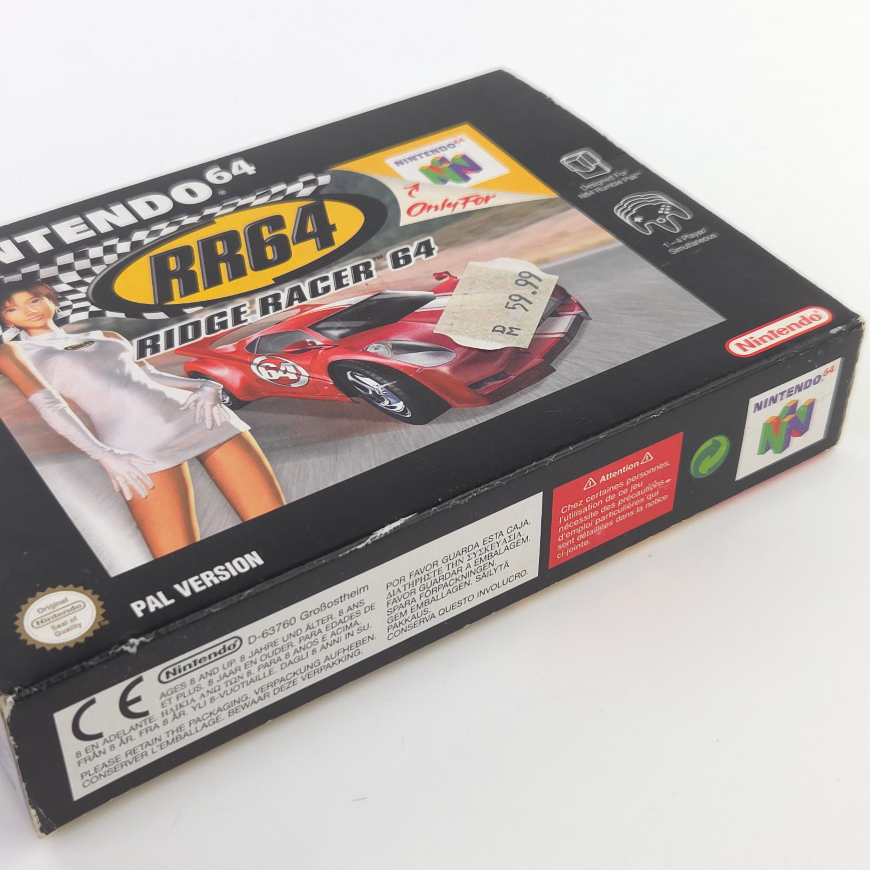 Nintendo 64 Spiel Ridge Racer 64 RR64 OVP CIB PAL EUR Namco