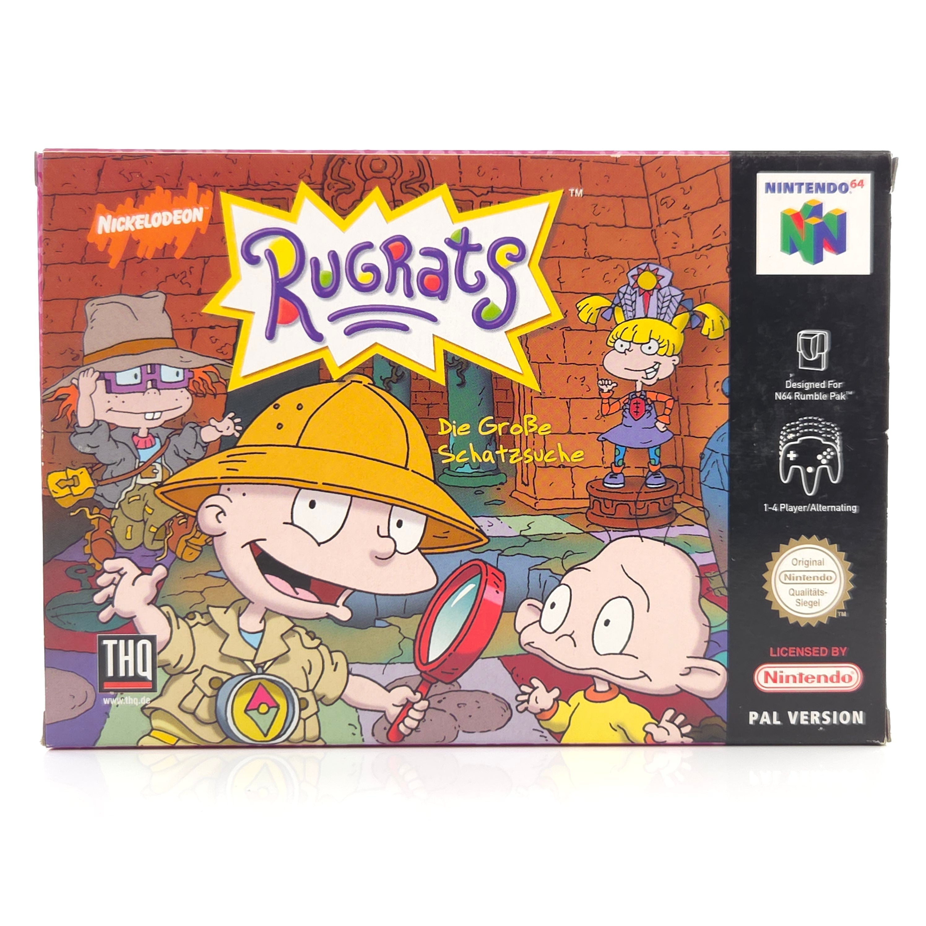 Nintendo 64 Spiel Rugrats Schatzsuche N64 OVP CIB PAL