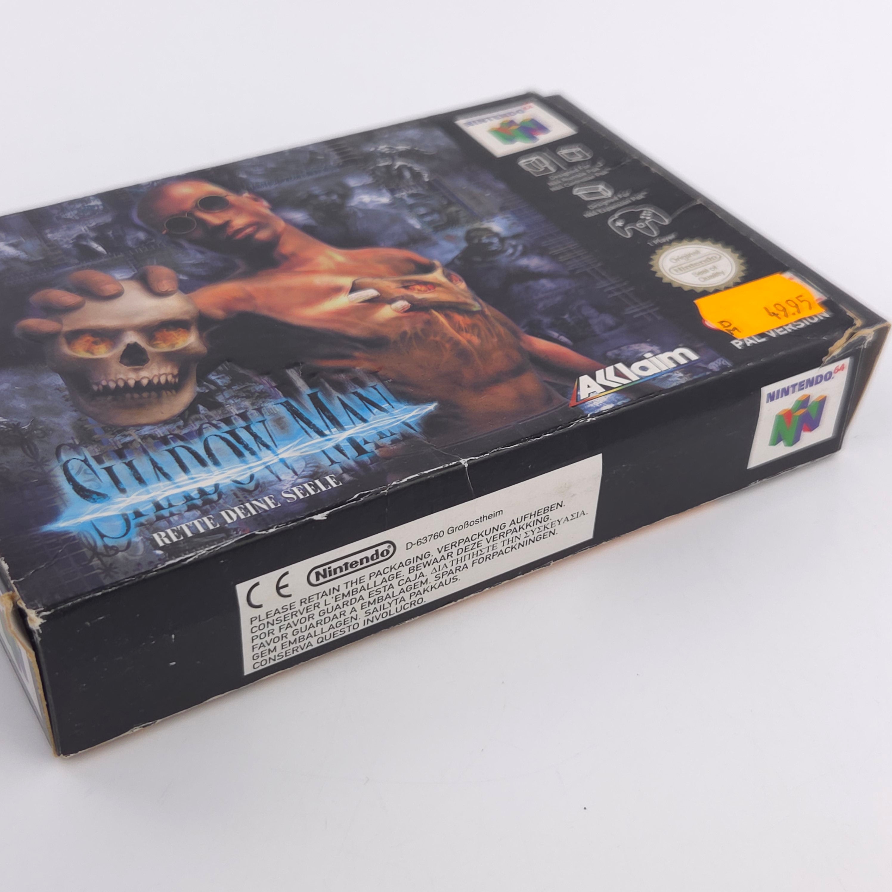 Nintendo 64 Spiel Shadow Man CIB N64 OVP PAL NOE Acclaim