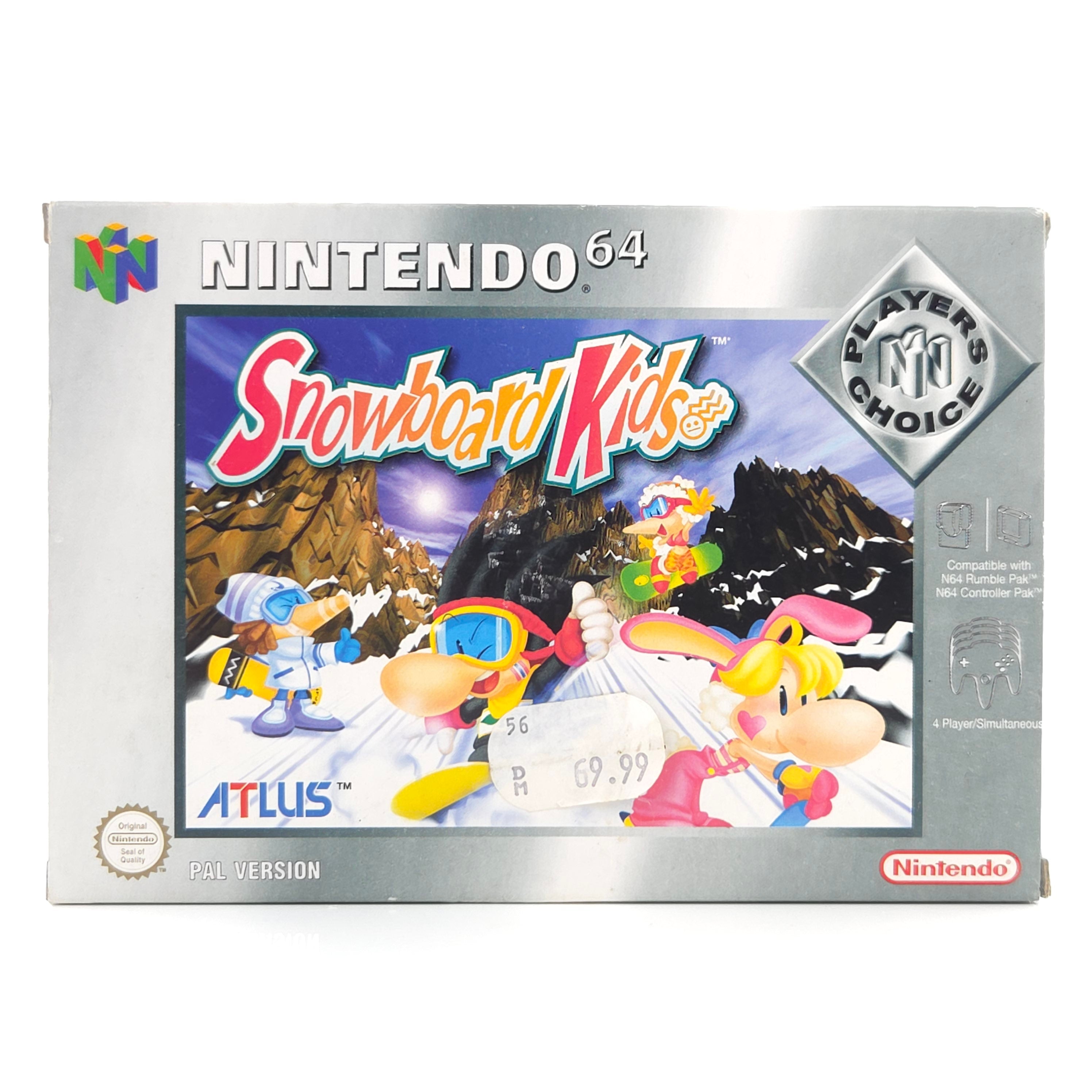 Nintendo 64 Spiel Snowboard Kids N64 OVP PAL EUR Atlus