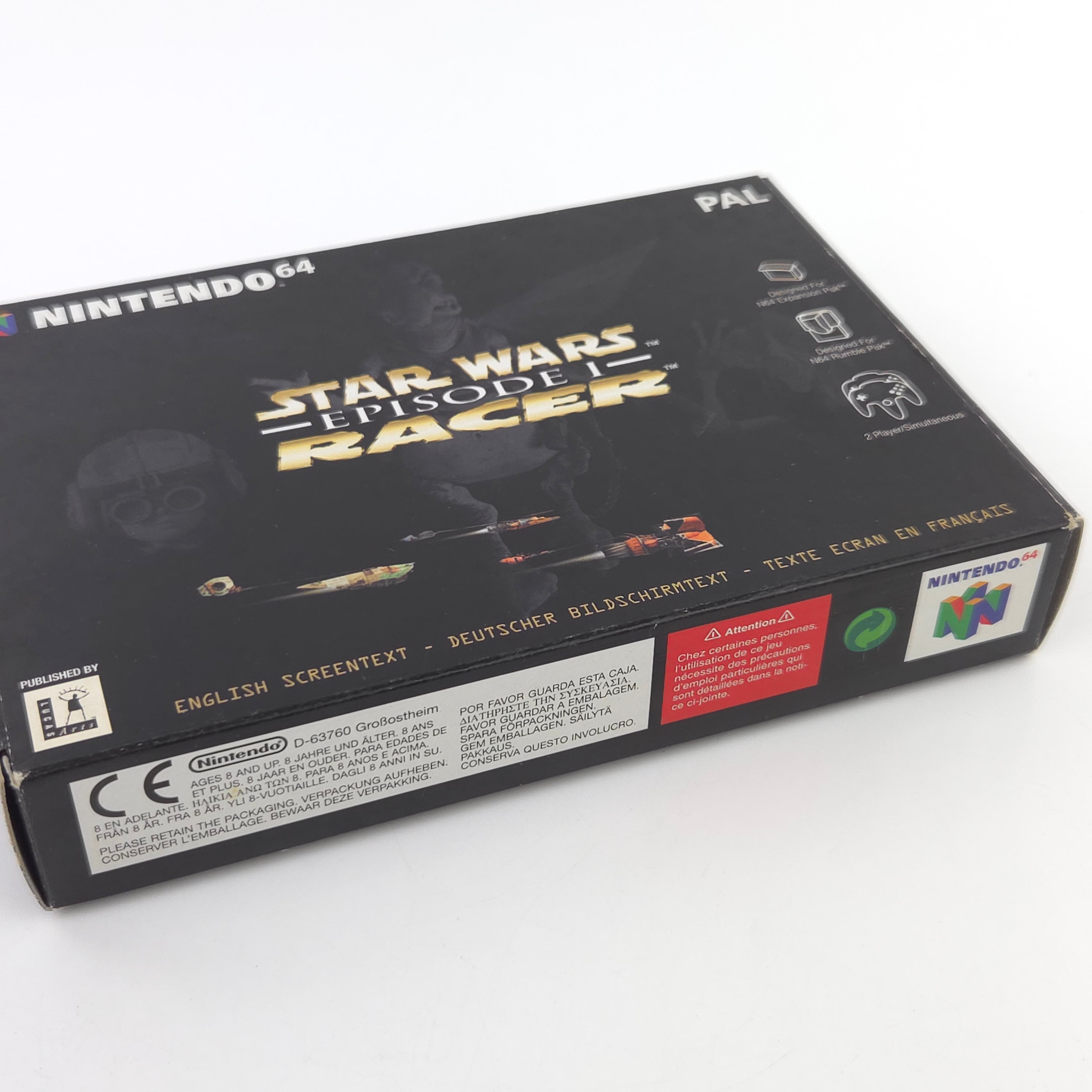 Nintendo 64 Spiel – Star Wars Episode I Racer OVP PAL