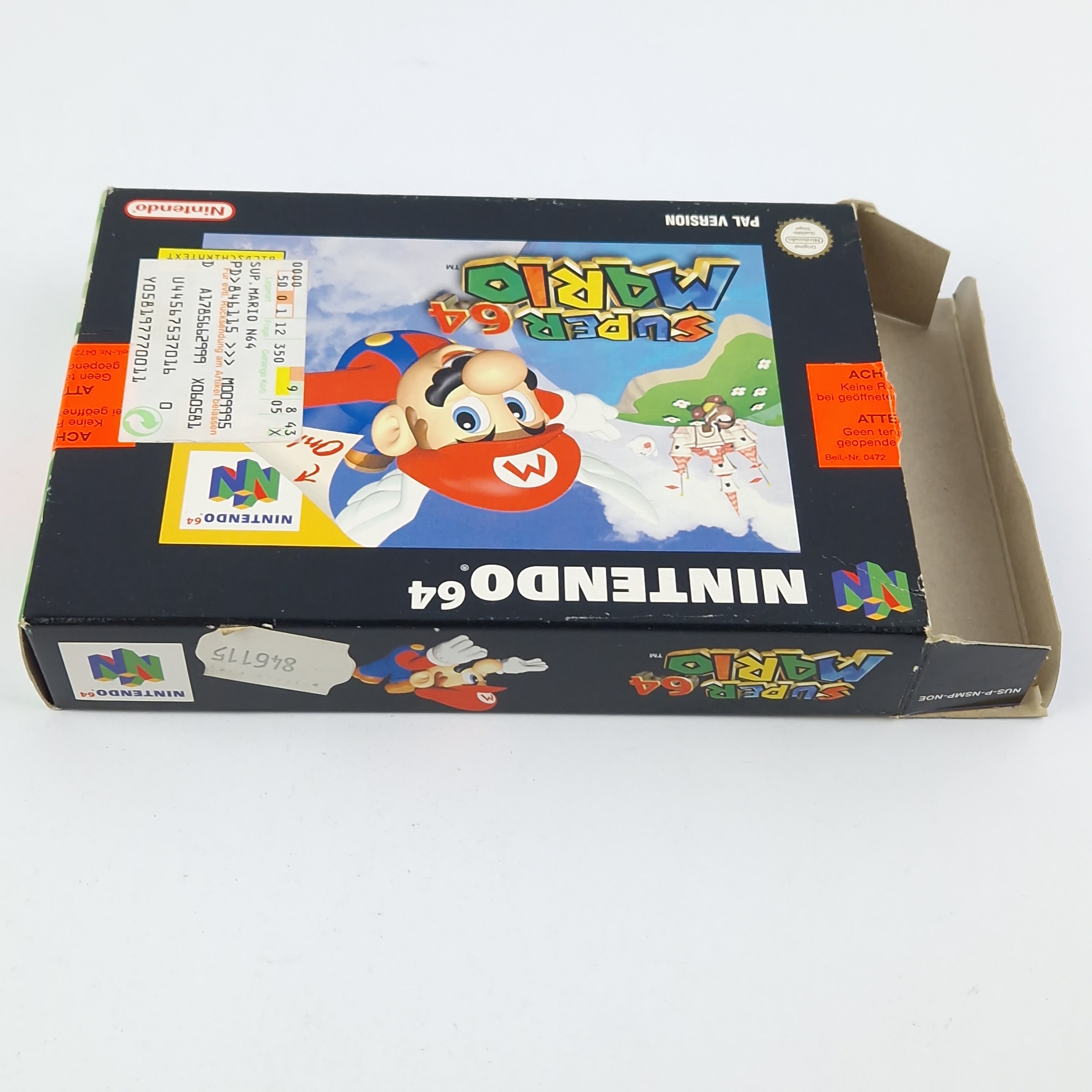 Nintendo 64 Spiel – Super Mario 64 Modul Anleitung OVP PAL