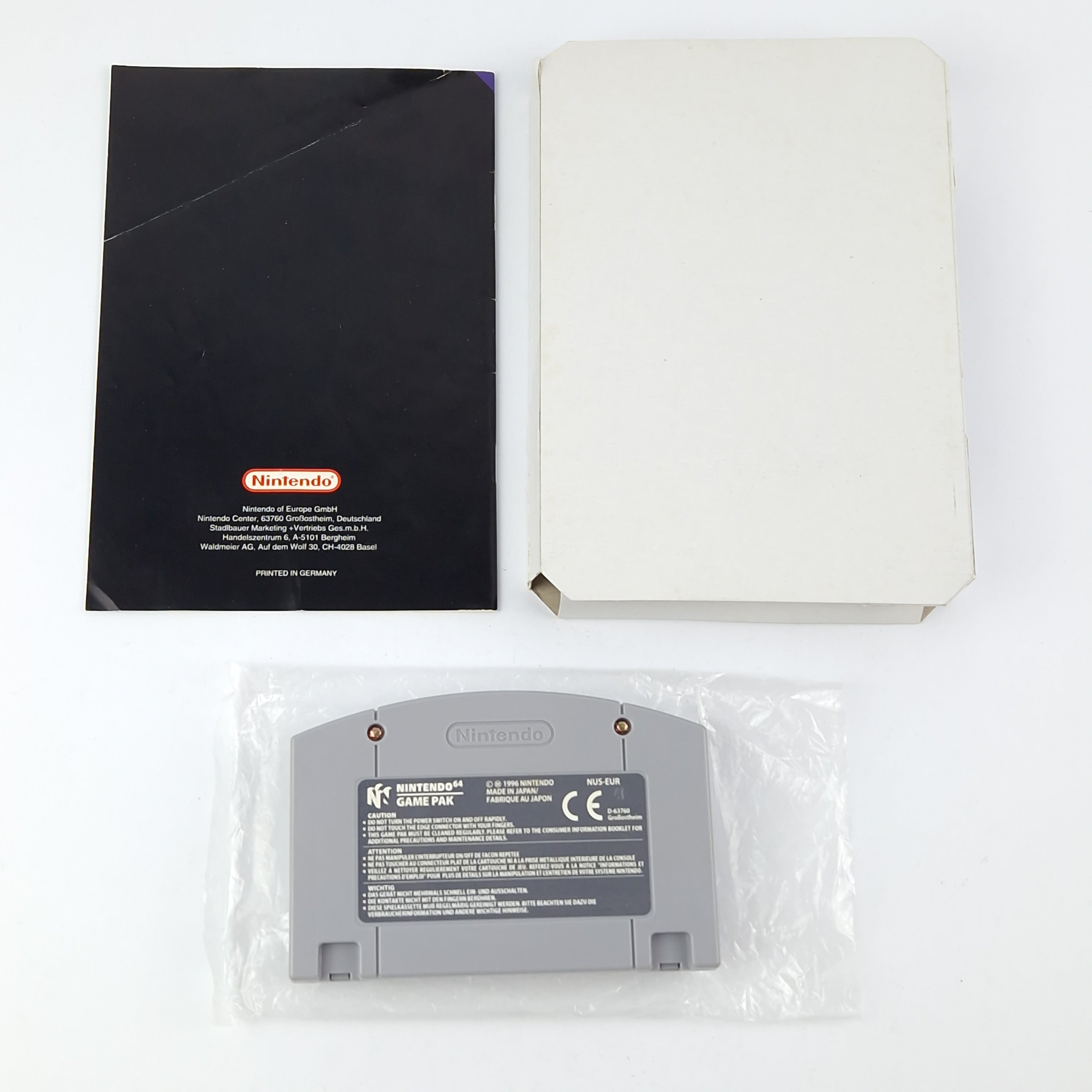 Nintendo 64 Spiel – Super Mario 64 Modul Anleitung OVP PAL