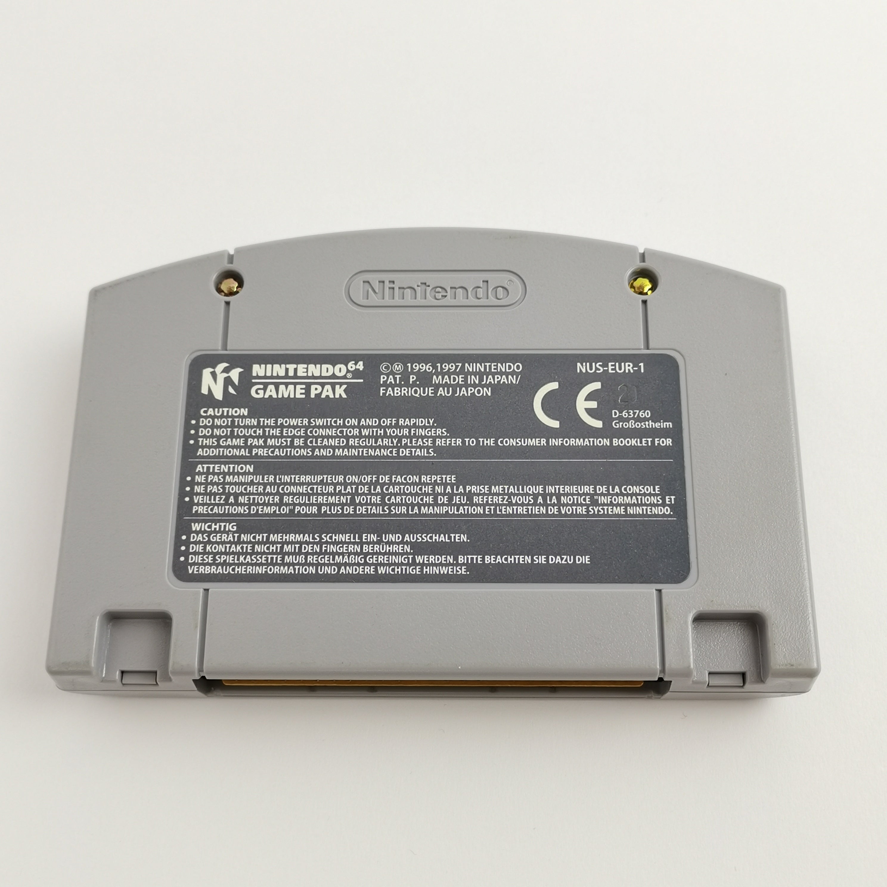 Nintendo 64 Spiel – Super Mario 64 Modul PAL EUR sehr gut