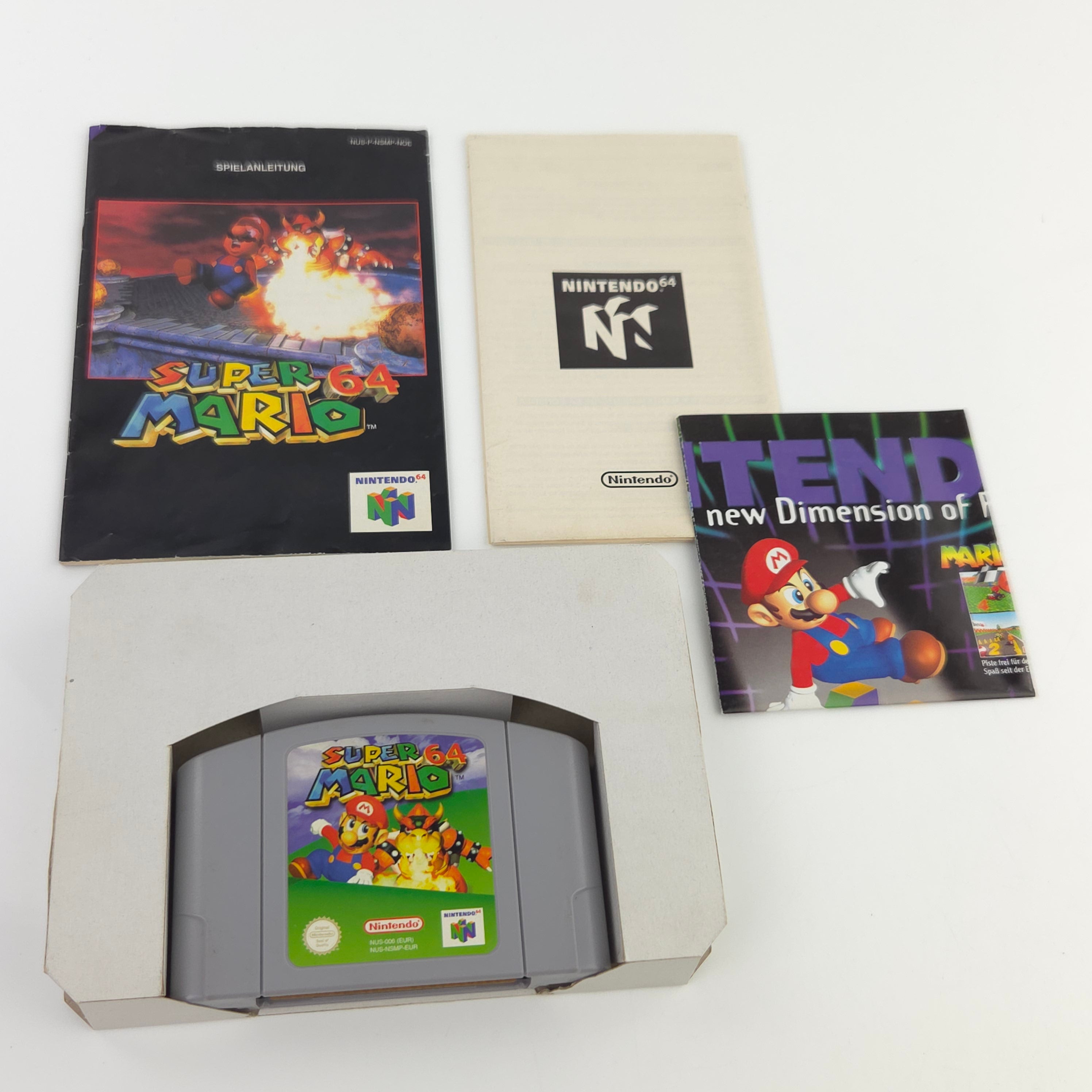 Nintendo 64 Spiel Super Mario 64 N64 Komplett OVP PAL