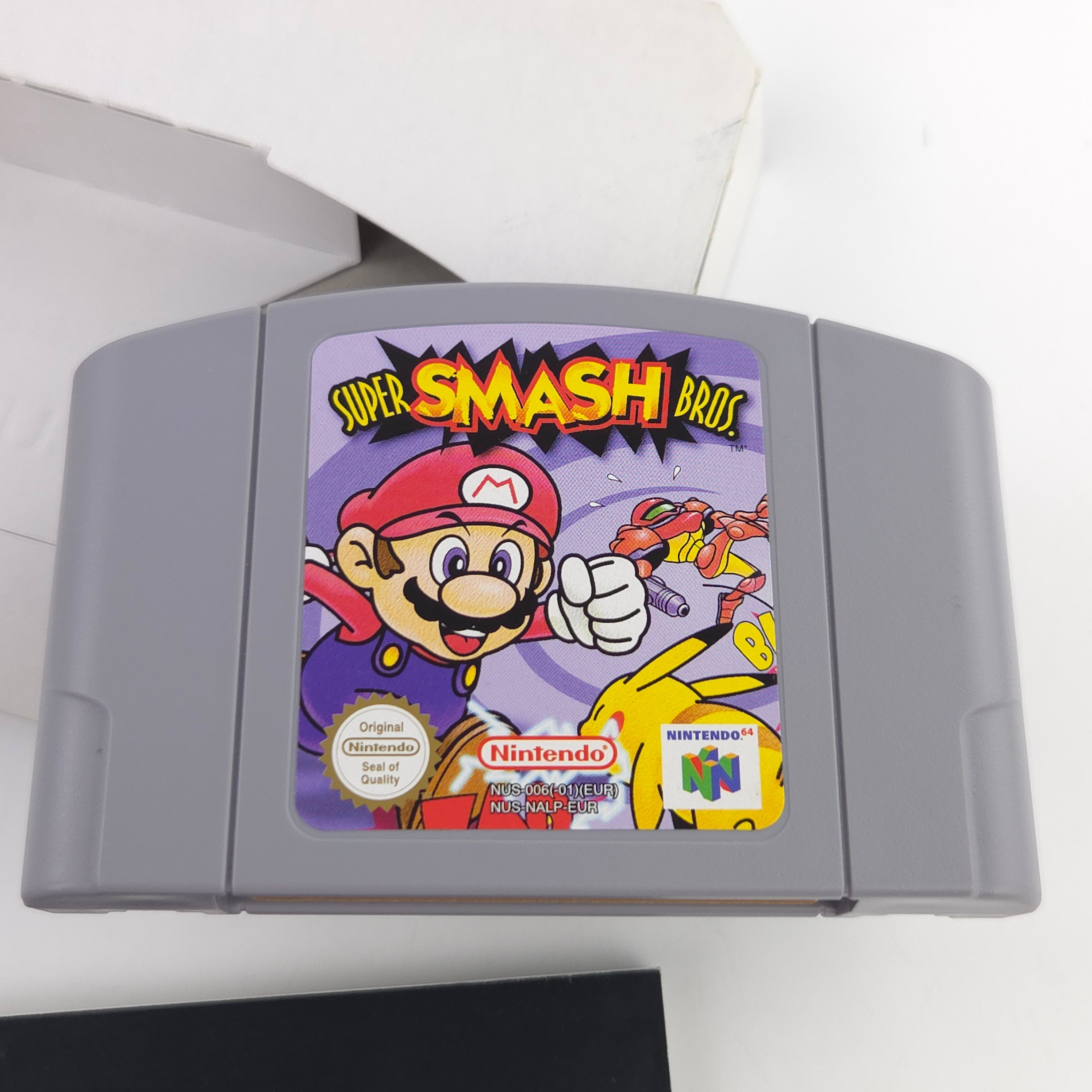 Nintendo 64 Spiel Super Smash Bros. N64 OVP CIB PAL EUR