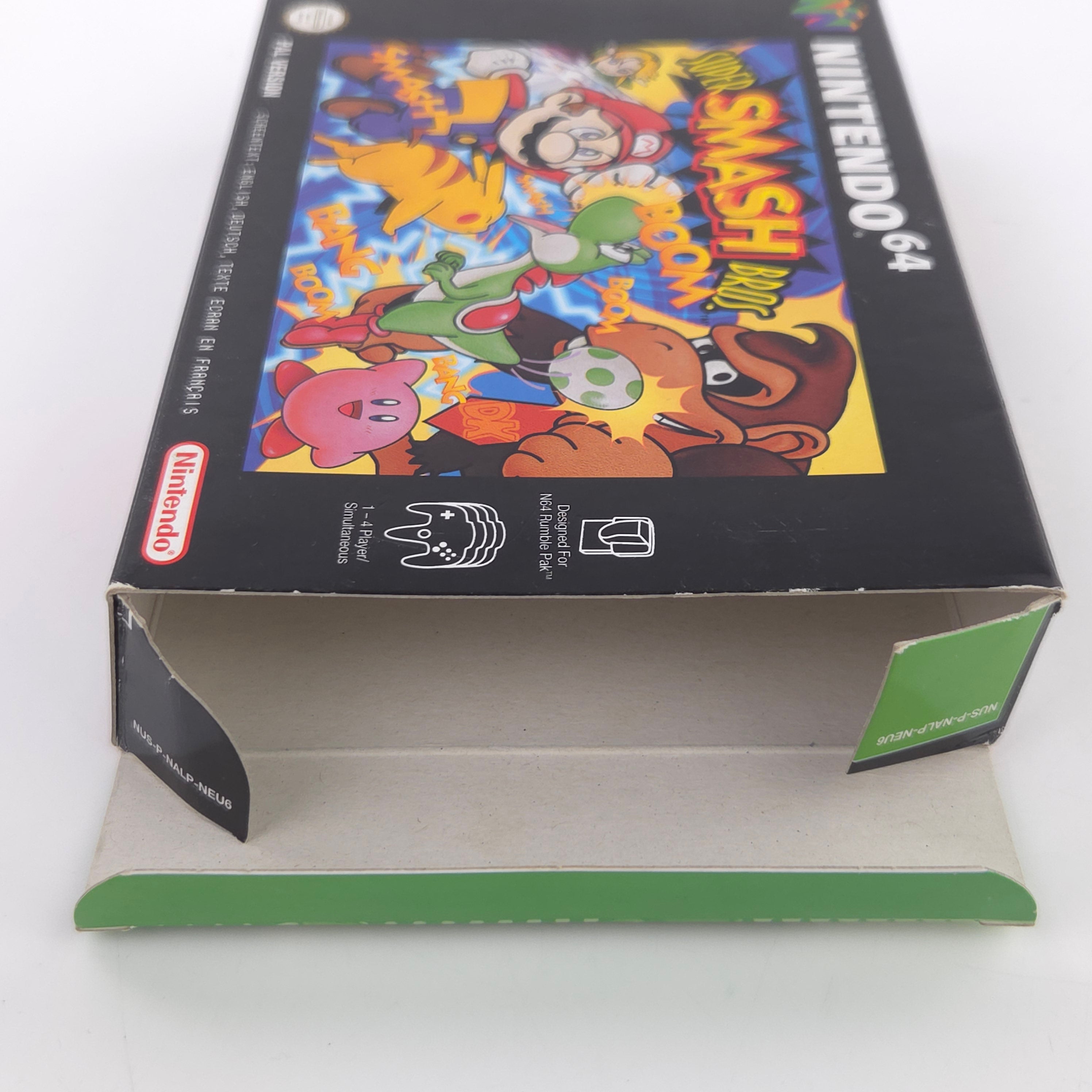 Nintendo 64 Spiel Super Smash Bros. N64 OVP CIB PAL EUR