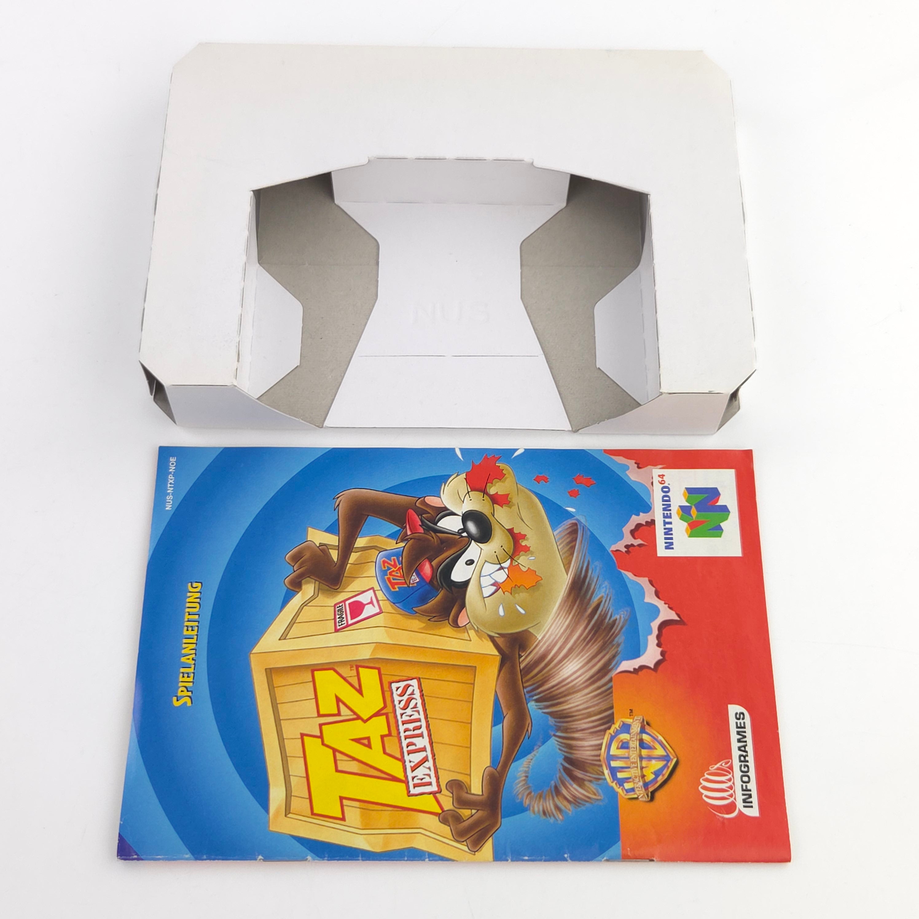 Nintendo 64 Spiel TAZ Express N64 OVP CIB PAL NOE