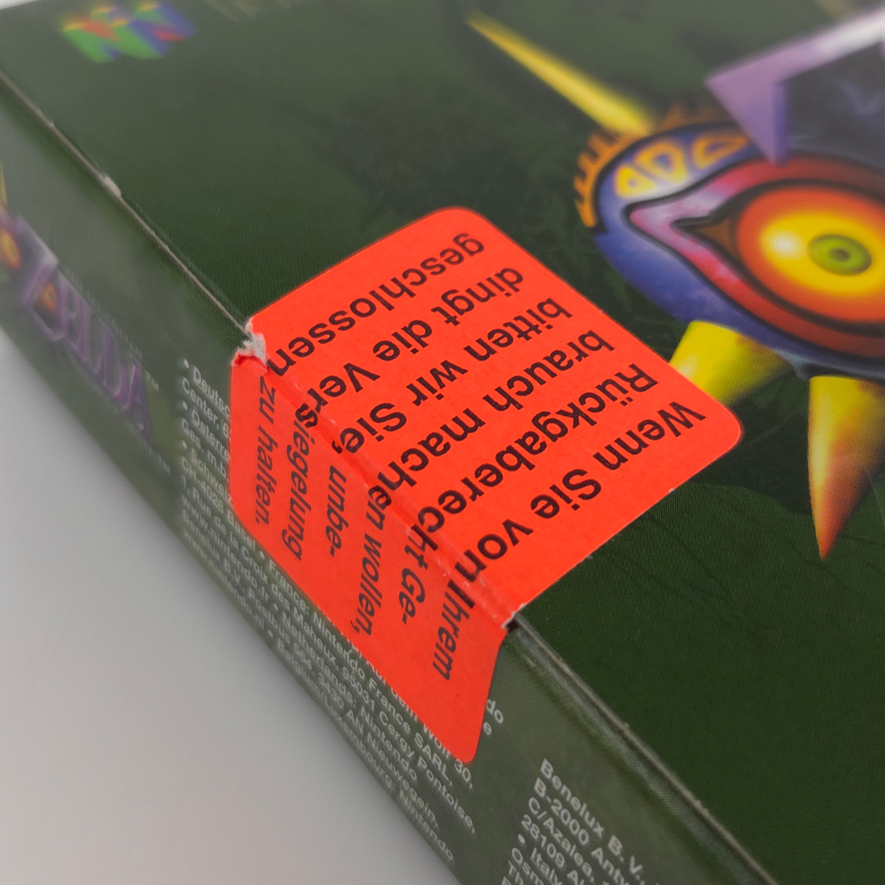 Nintendo 64 Spiel Legend of Zelda Majoras Mask N64 OVP CIB