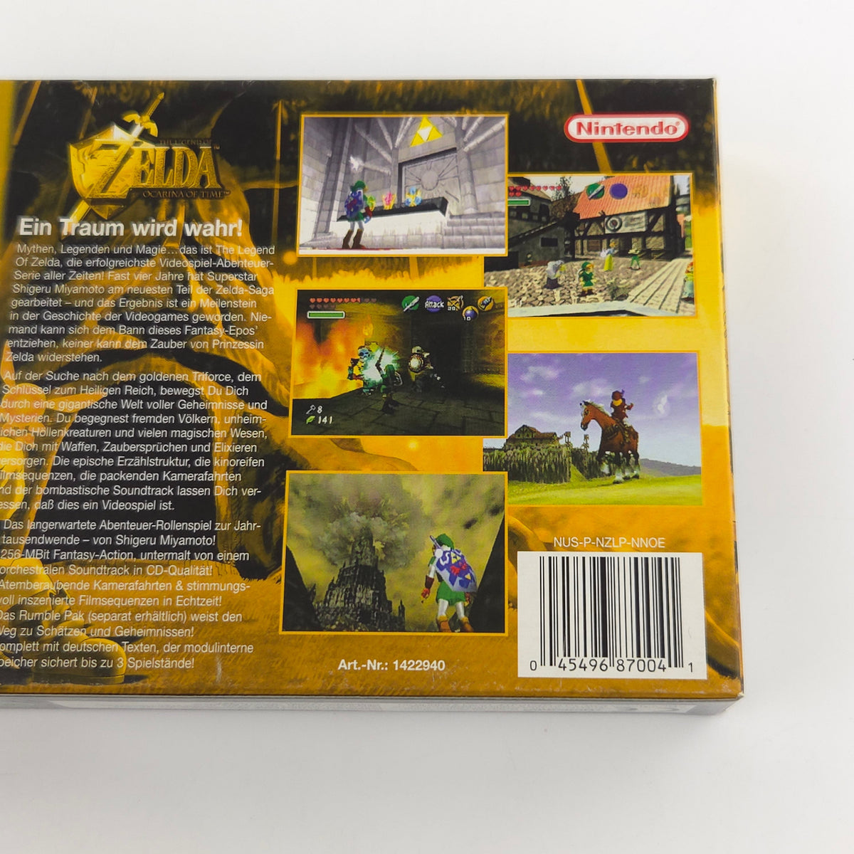 Nintendo 64 Spiel Zelda Ocarina of Time OVP PAL