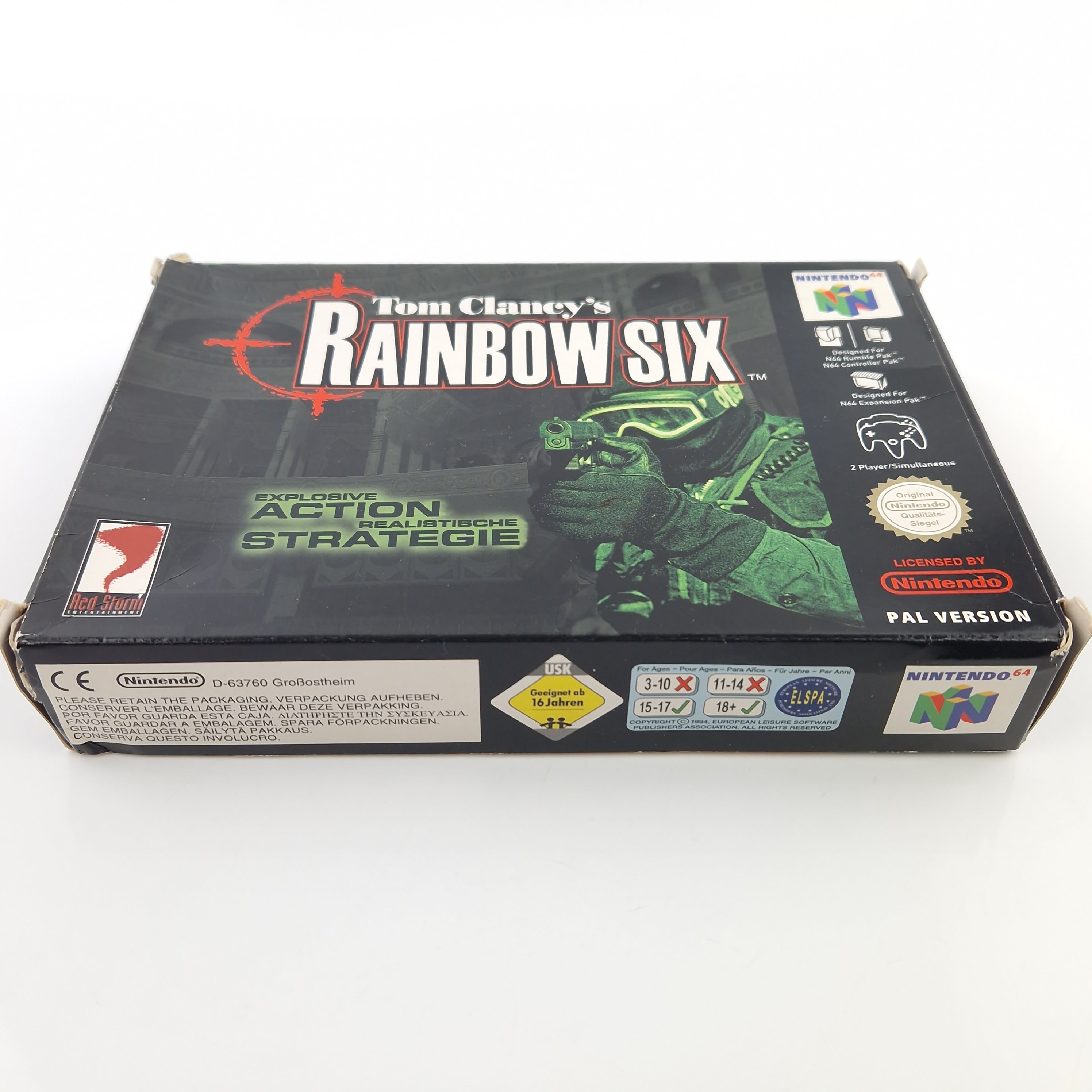 Nintendo 64 Spiel – Tom Clancys Rainbow Six (OVP PAL)