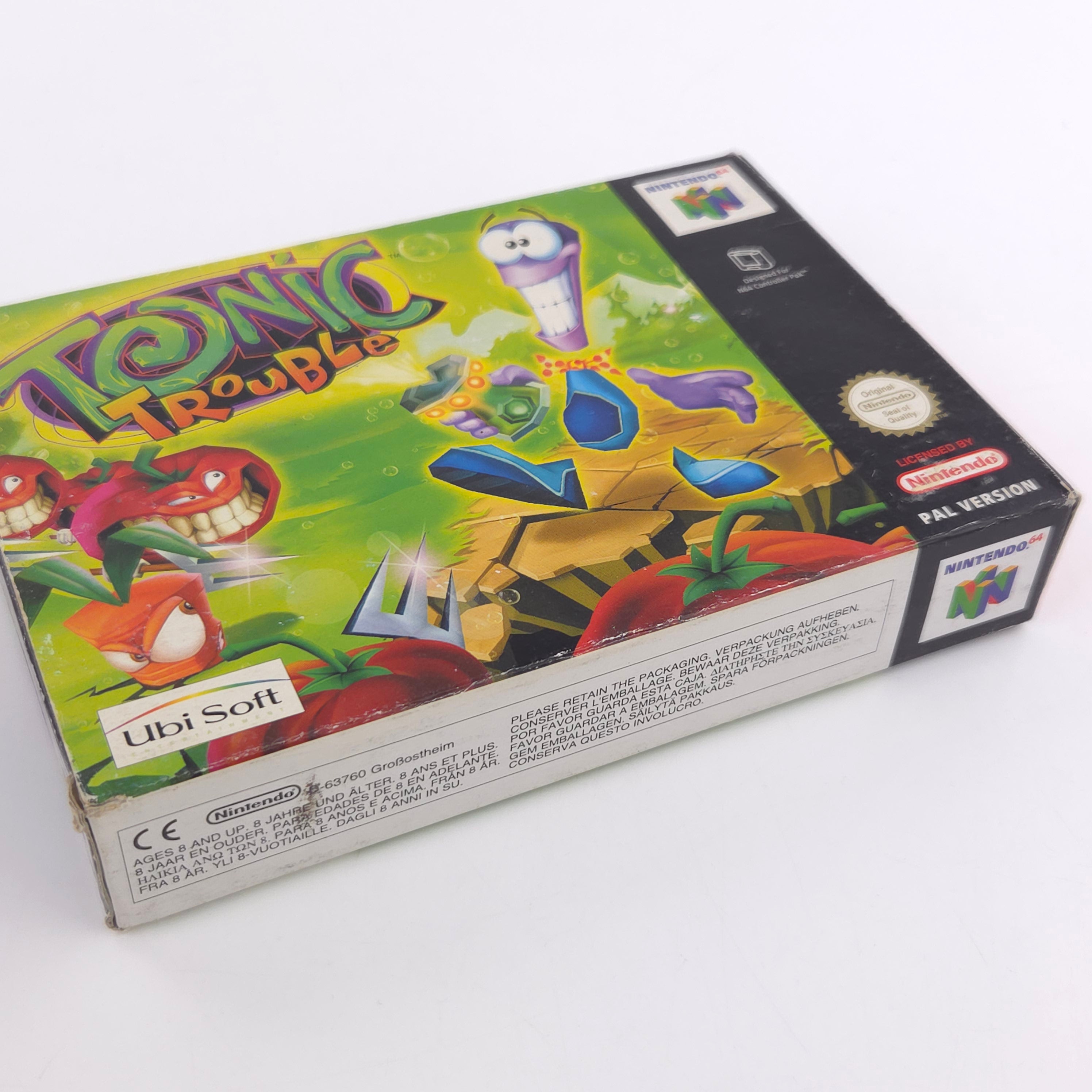 Nintendo 64 Spiel Tonic Trouble N64 OVP CIB PAL EUR