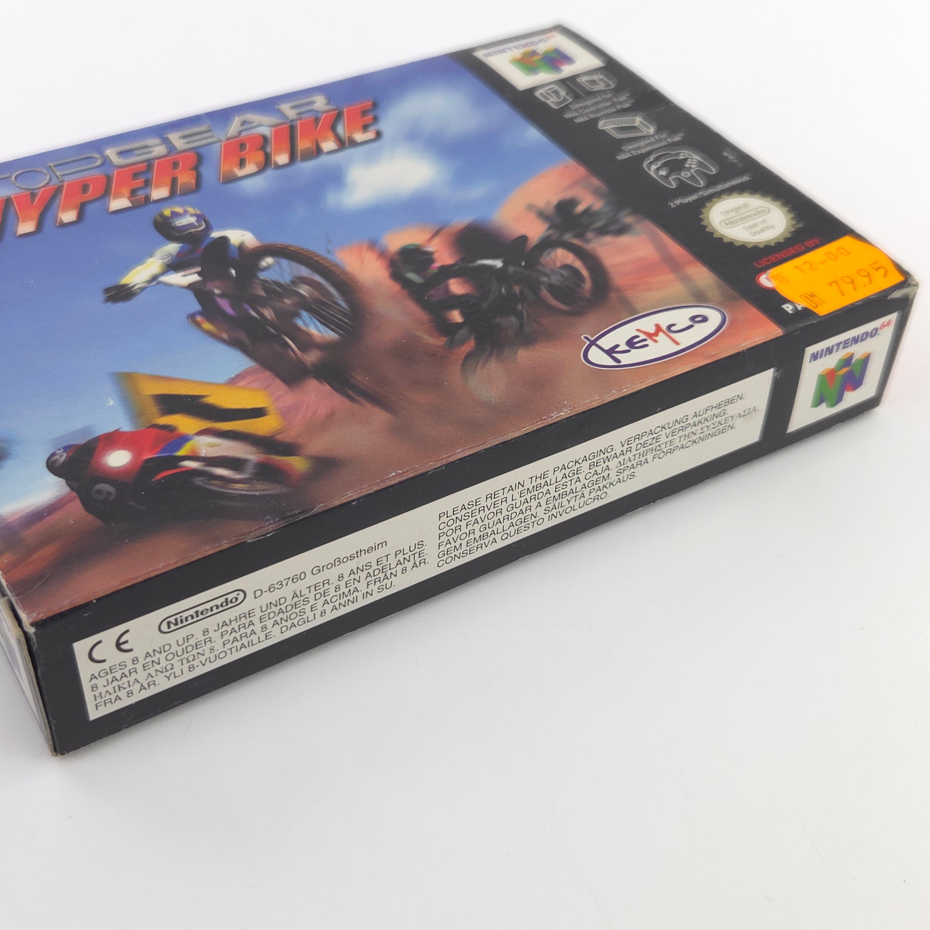 Nintendo 64 Spiel Top Gear Hyper Bike N64 OVP CIB PAL