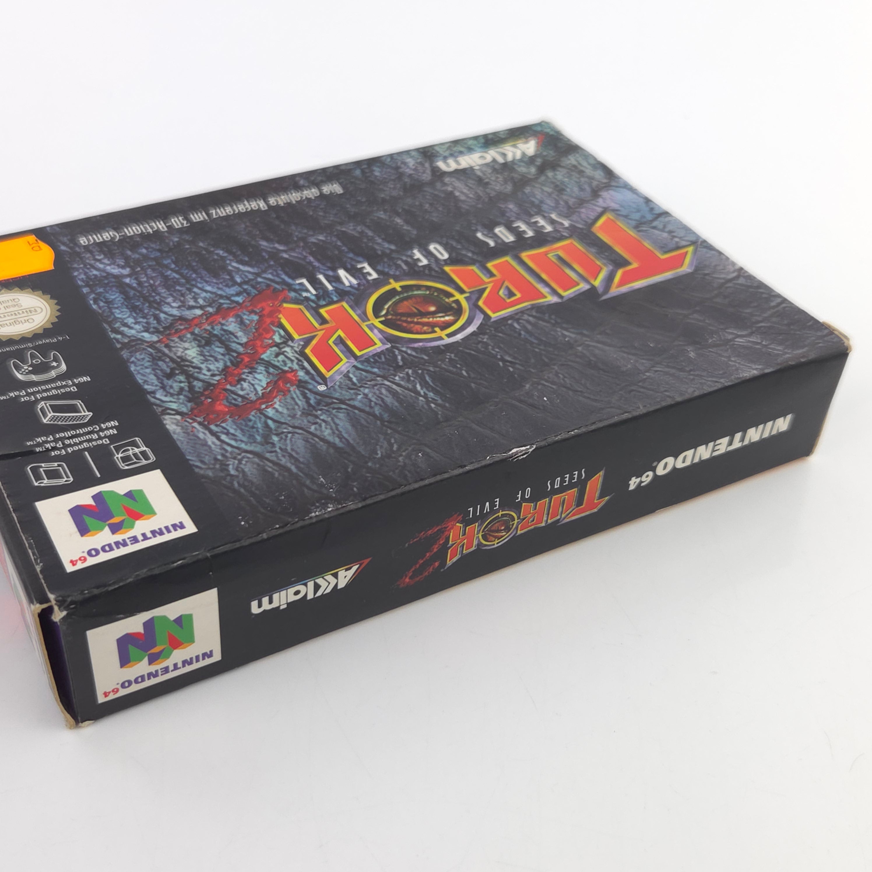 Nintendo 64 Spiel Turok 2 Seeds of Evil N64 OVP CIB PAL