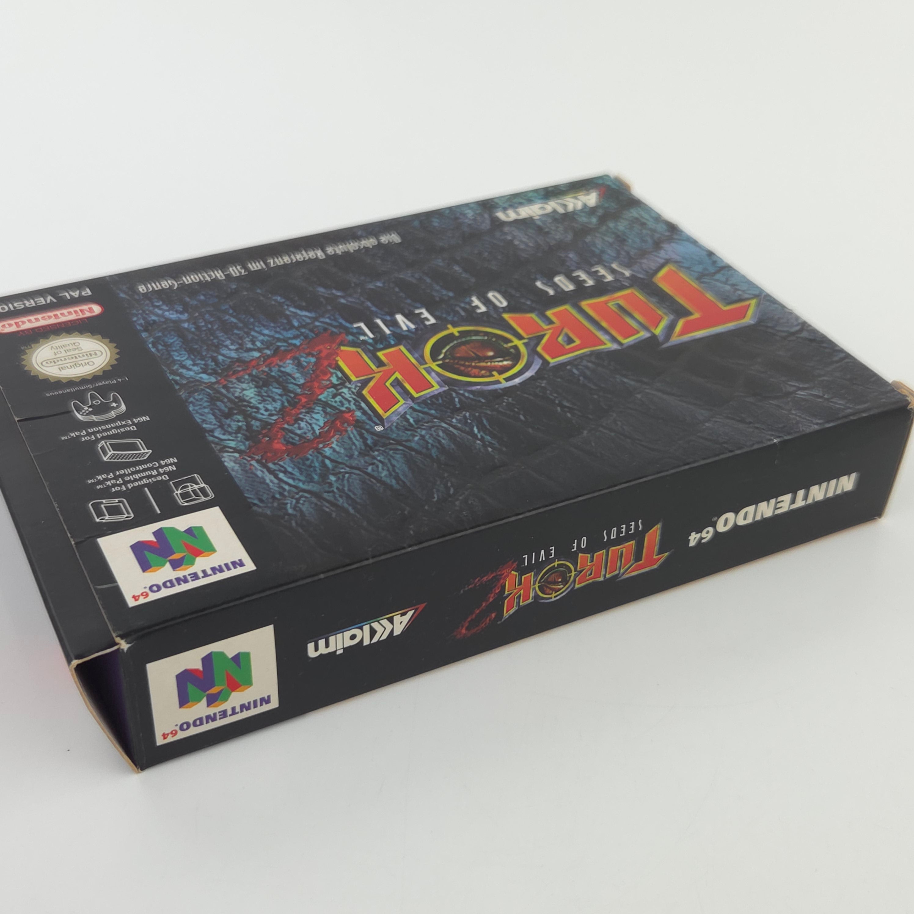 Nintendo 64 Spiel Turok 2 Seeds of Evil OVP Berater PAL