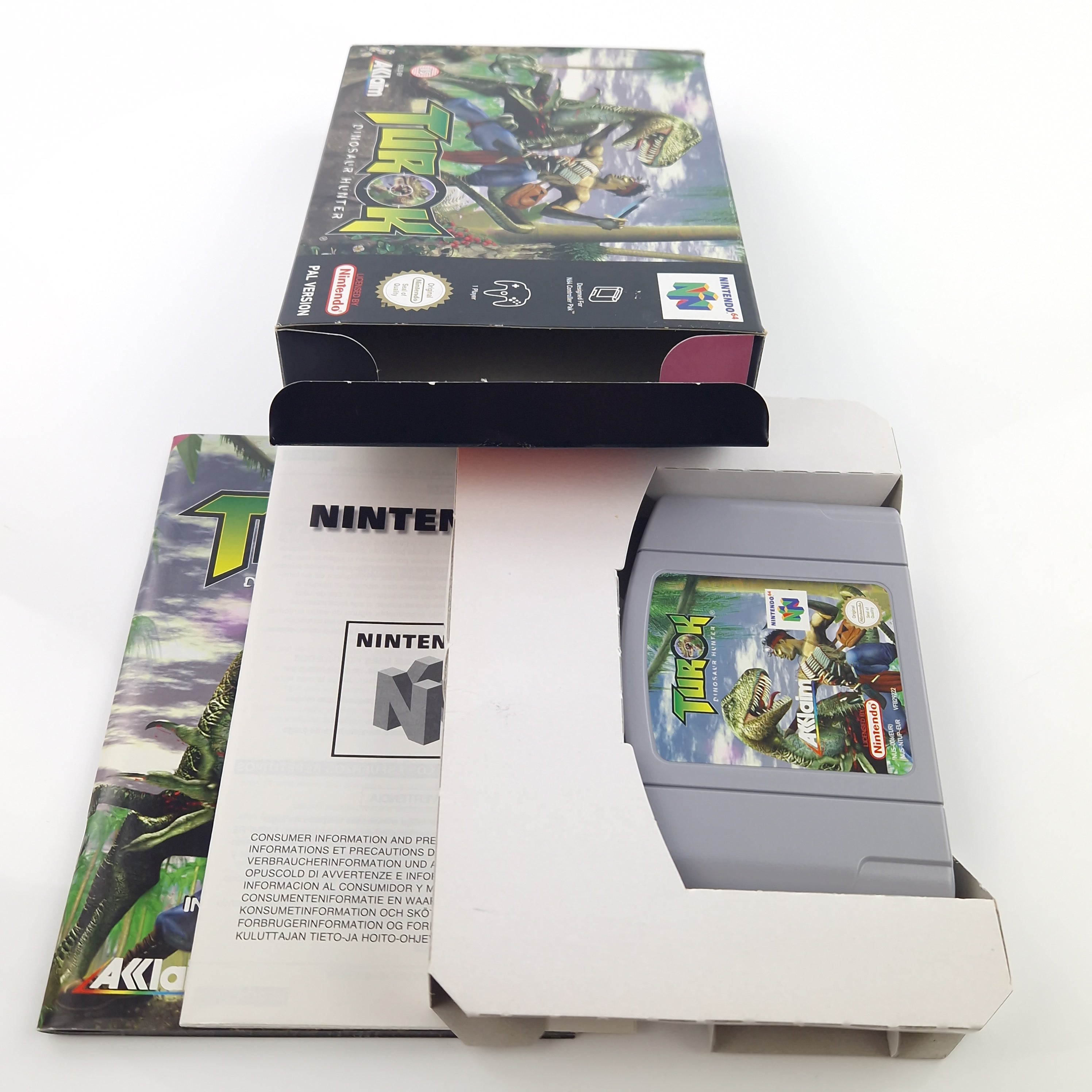 Nintendo 64 Spiel – Turok Dinosaur Hunter OVP PAL
