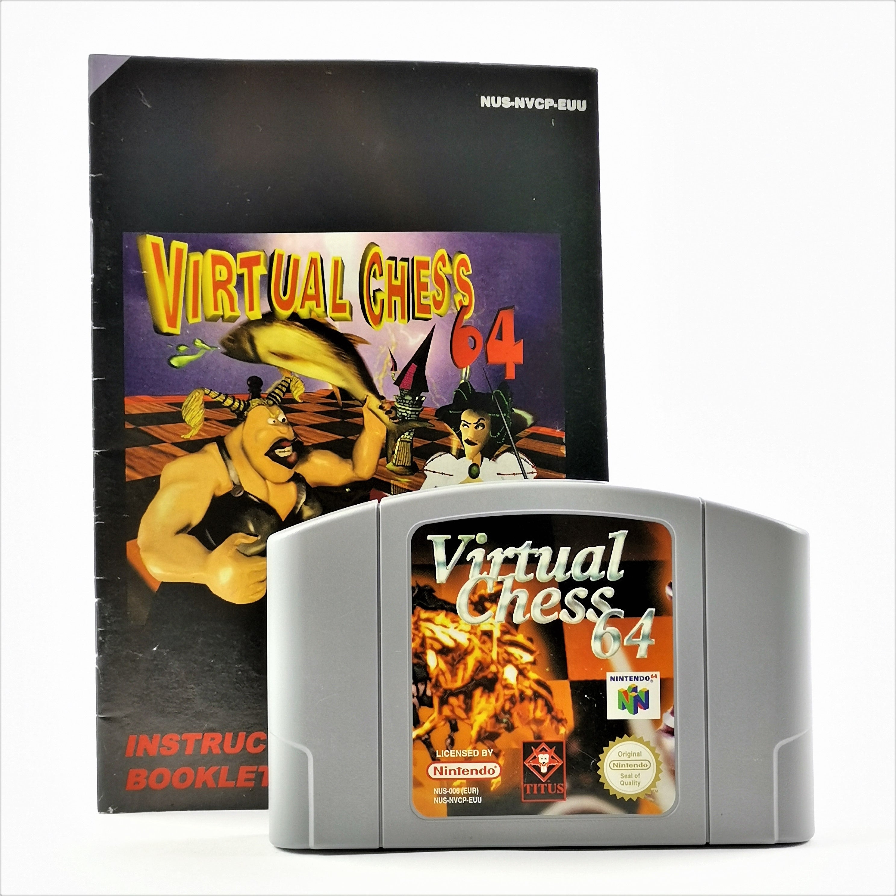 Nintendo 64 Spiel – Virtual Chess 64 Modul Anleitung PAL