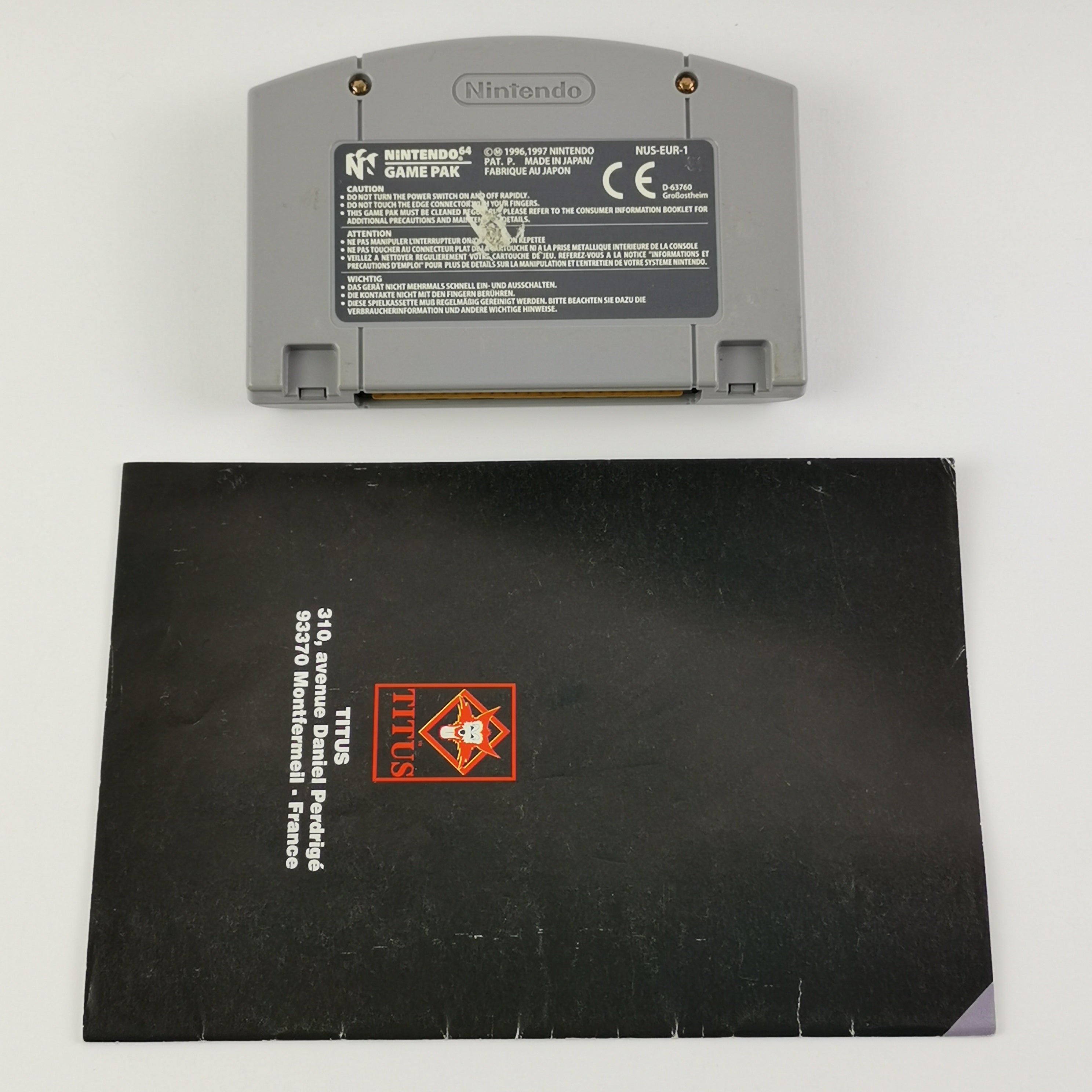 Nintendo 64 Spiel – Virtual Chess 64 Modul Anleitung PAL
