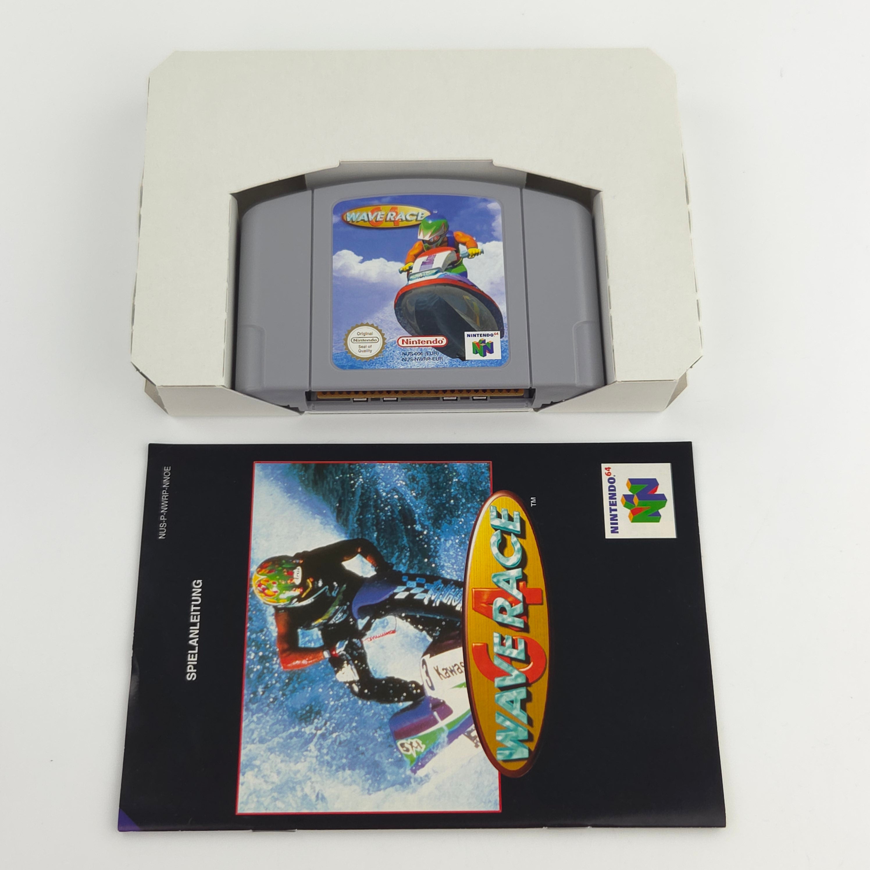 Nintendo 64 Spiel Wave Race 64 Modul Anleitung OVP PAL