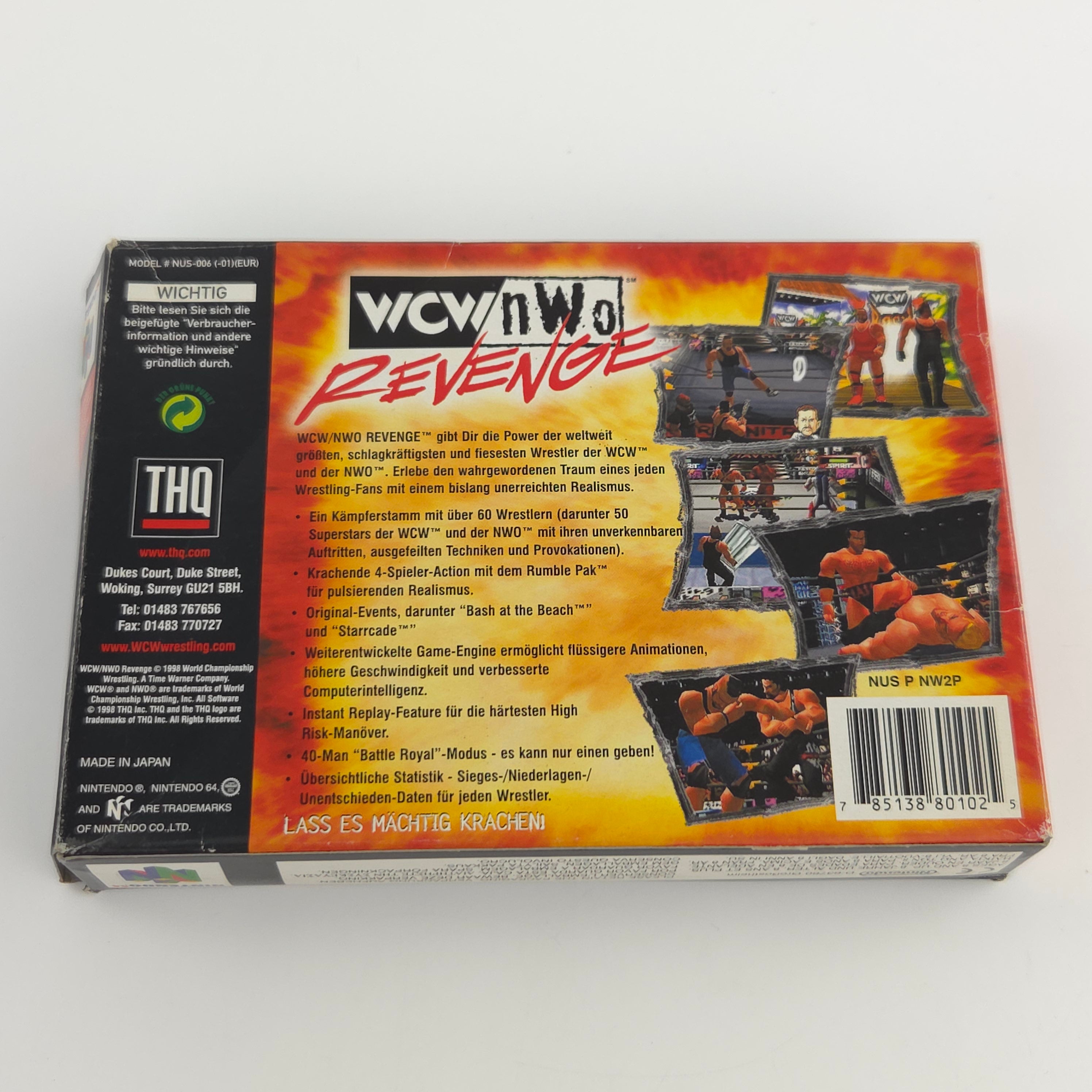 Nintendo 64 Spiel: WCW nWo Revenge Wrestling - Sport OVP (N64 PAL DE)