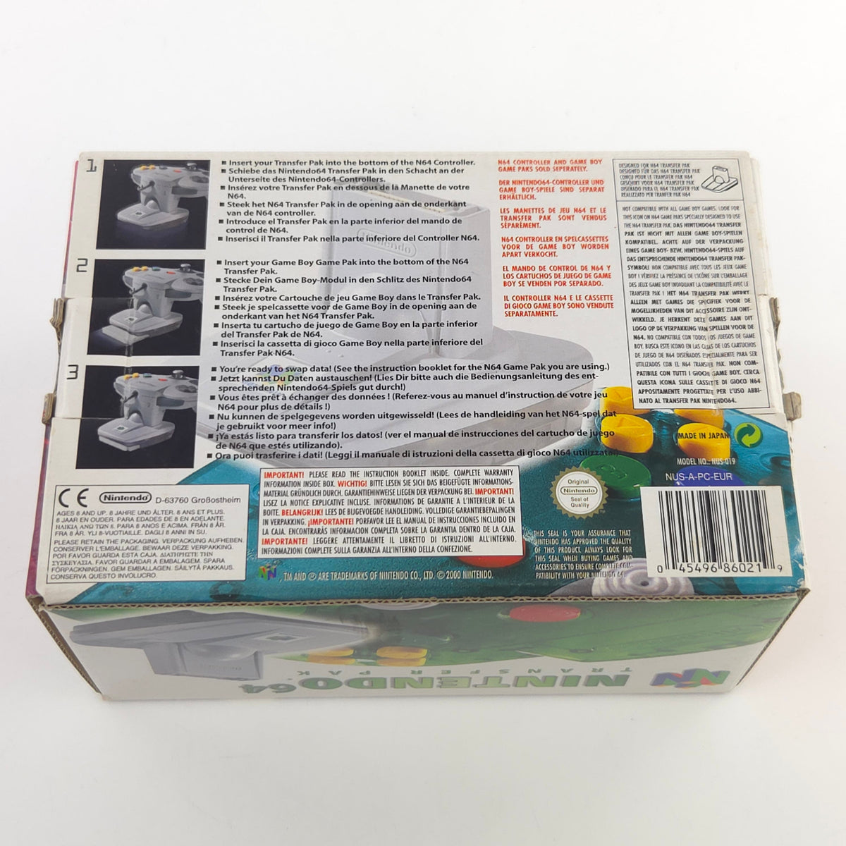 Nintendo 64 Zubehör Transfer Pak OVP Pokémon