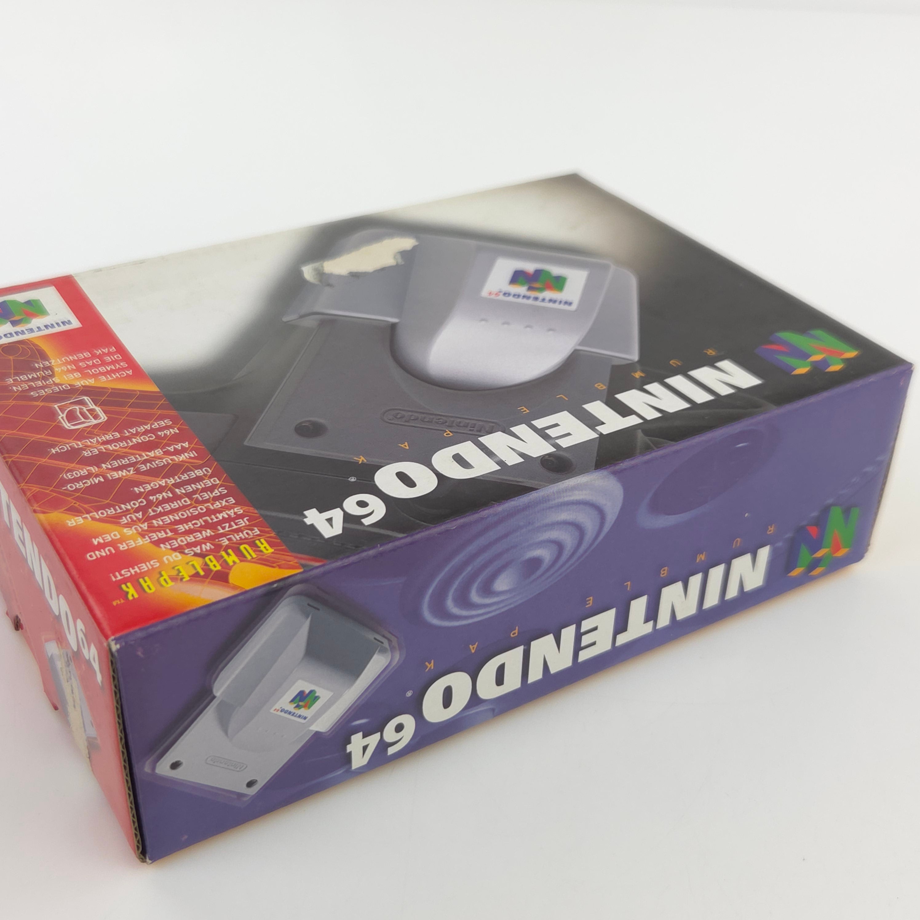 Nintendo 64 Zubehör Rumble Pak Vibrations Adapter OVP PAL