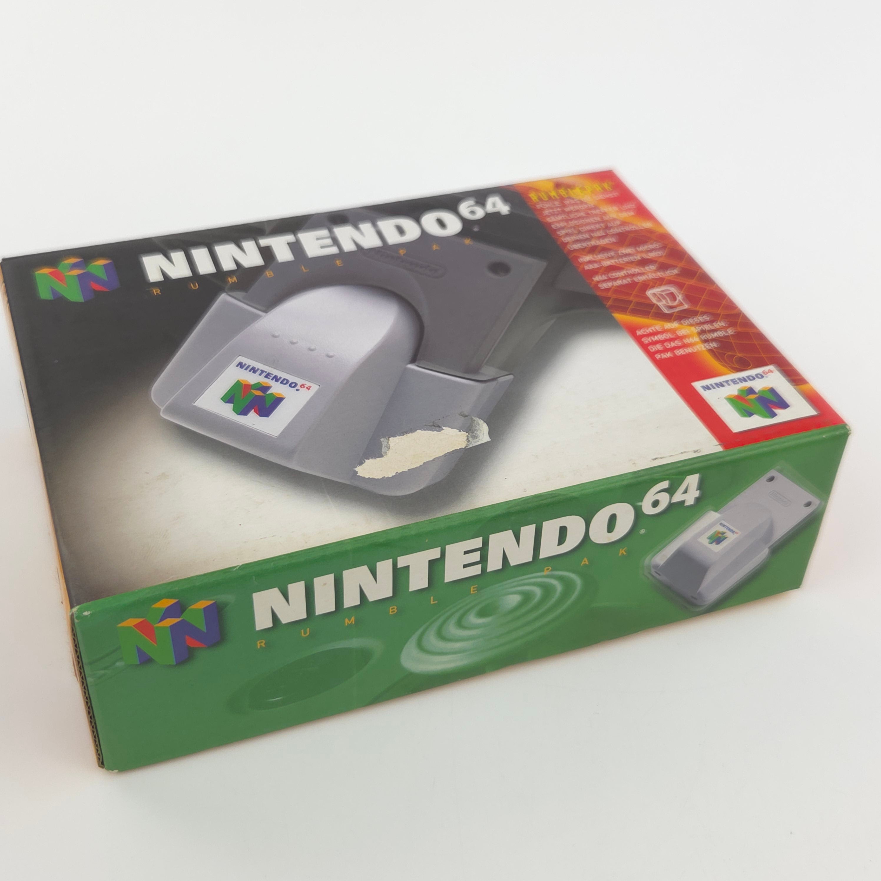Nintendo 64 Zubehör Rumble Pak Vibrations Adapter OVP PAL