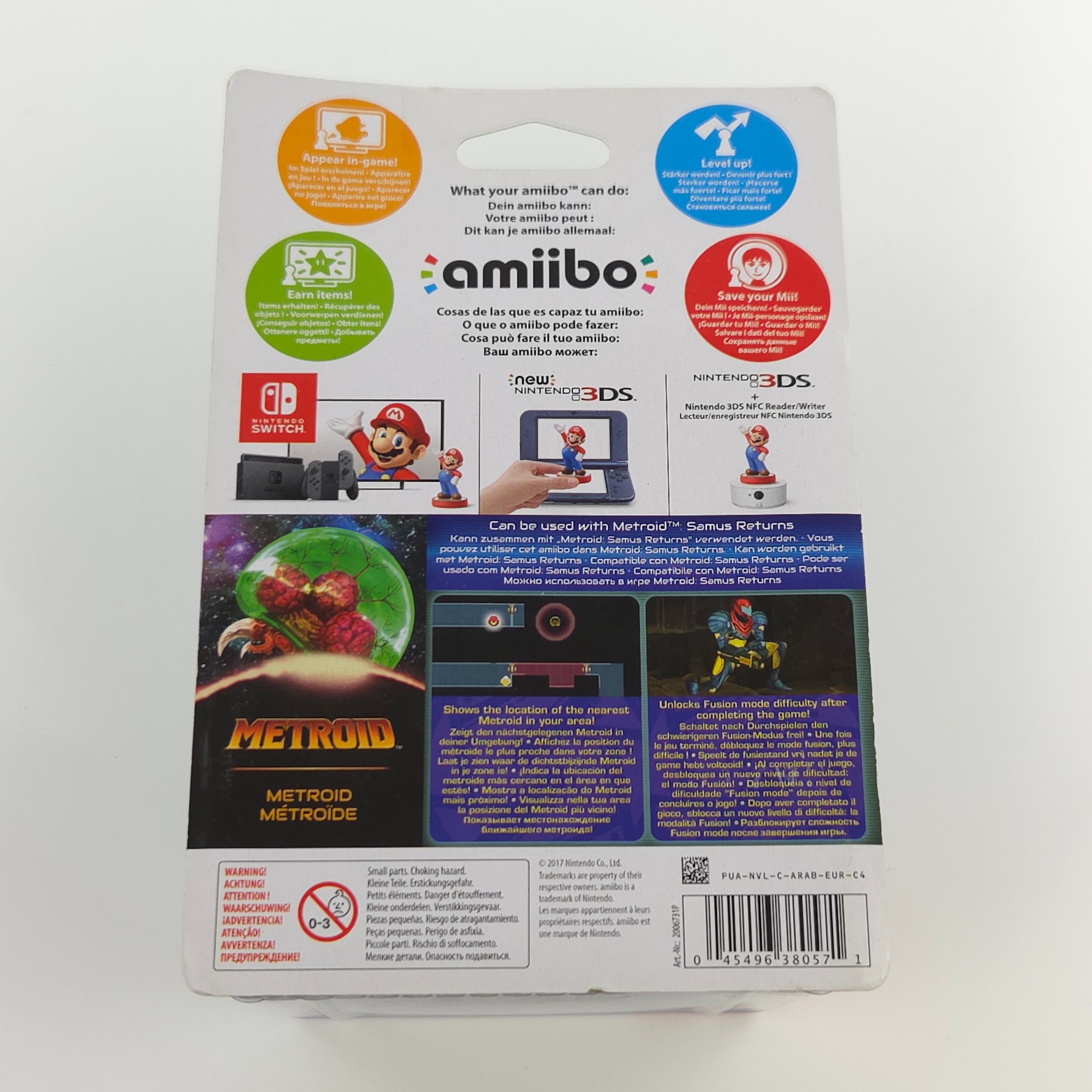 Nintendo Amiibo Metroid Samus Returns OVP Neu
