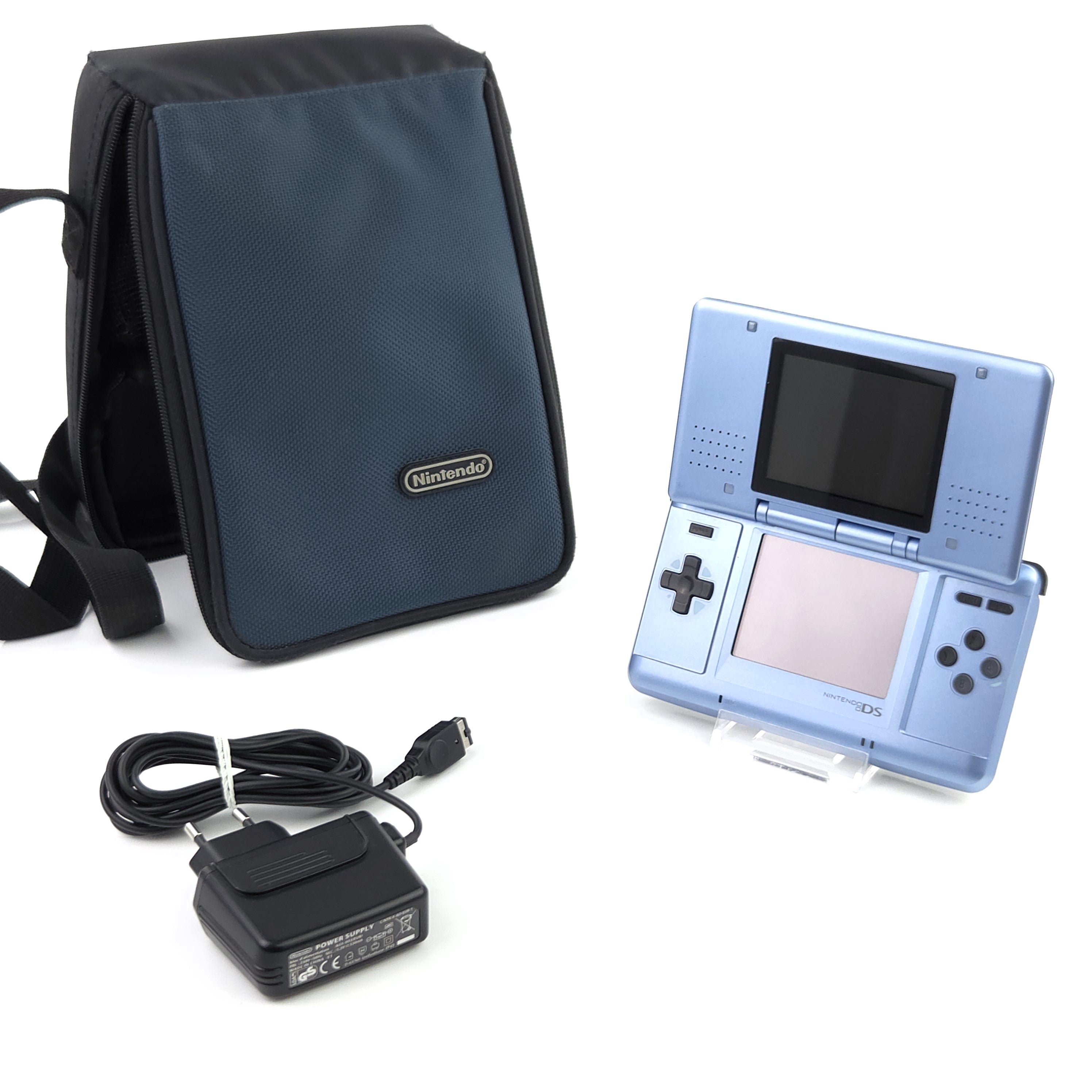 Nintendo DS Konsole Hellblau 1 Gen mit Tasche
