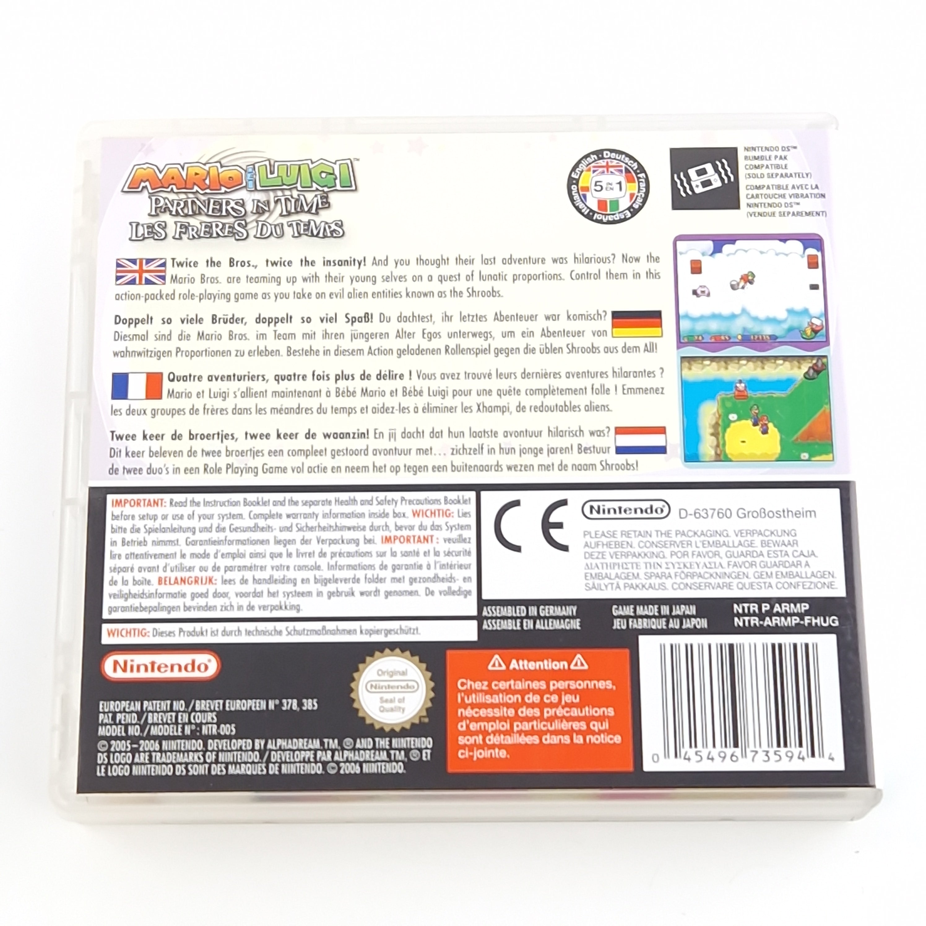 Nintendo DS Spiel – Mario & Luigi Partners in Time VIP Code