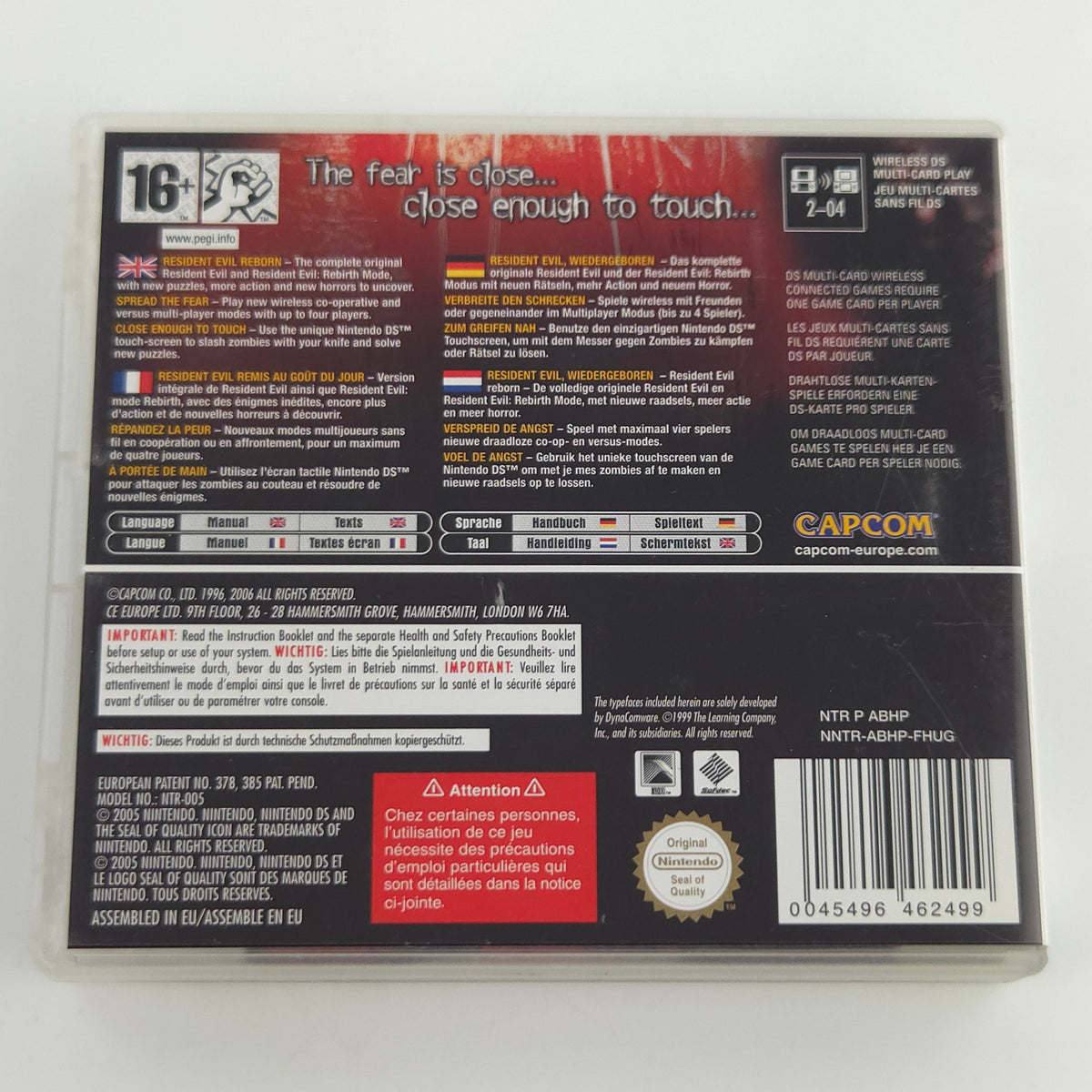 Nintendo DS Spiel Resident Evil Deadly Silence PAL OVP