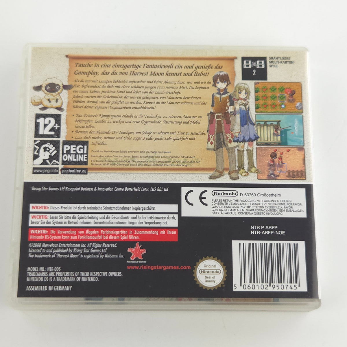 Nintendo DS Spiel: Rune Factory a fantasy Harvest Moon - 3DS/2DS (PAL DE)