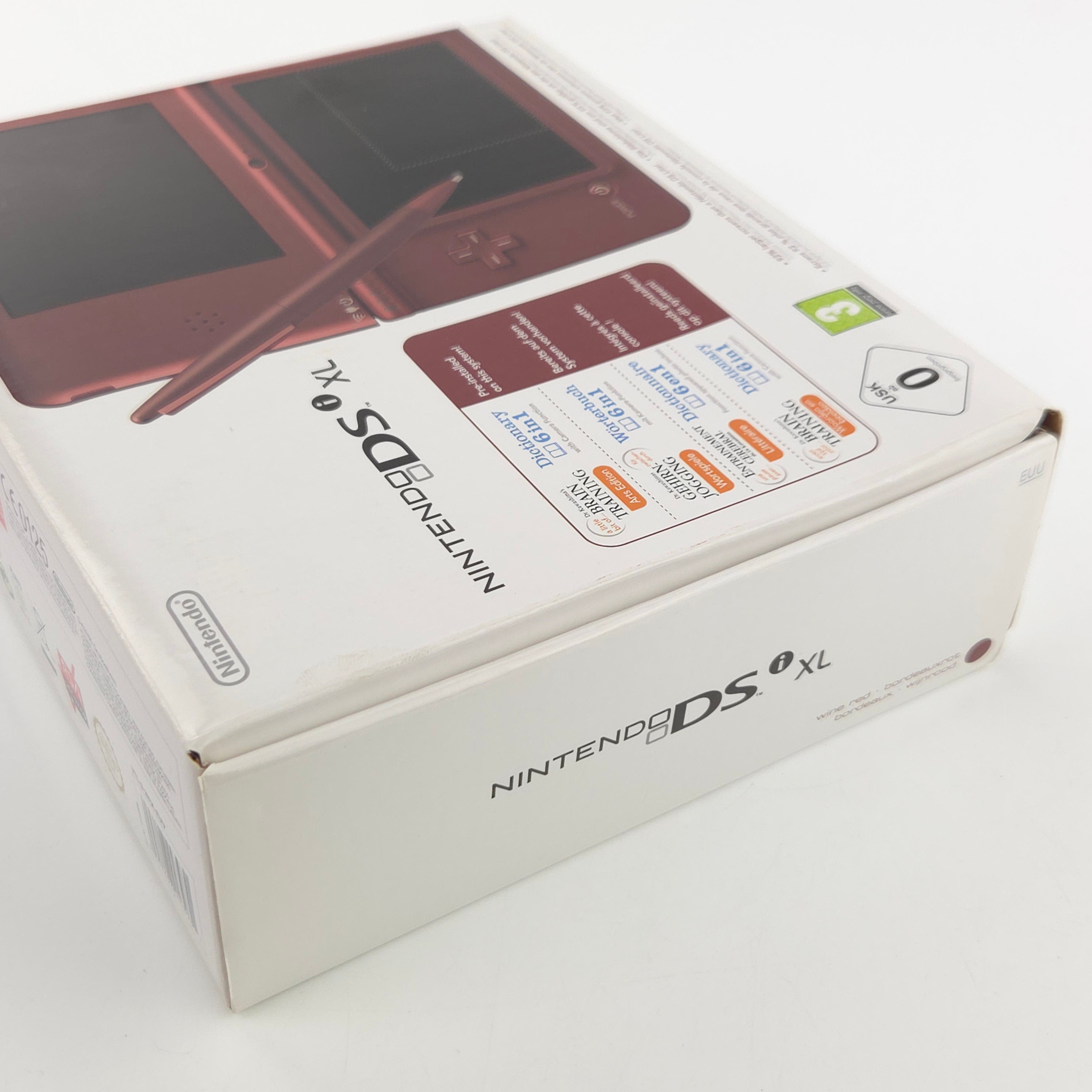 Nintendo DSi XL Konsole Bordeauxrot OVP PAL Top Zustand