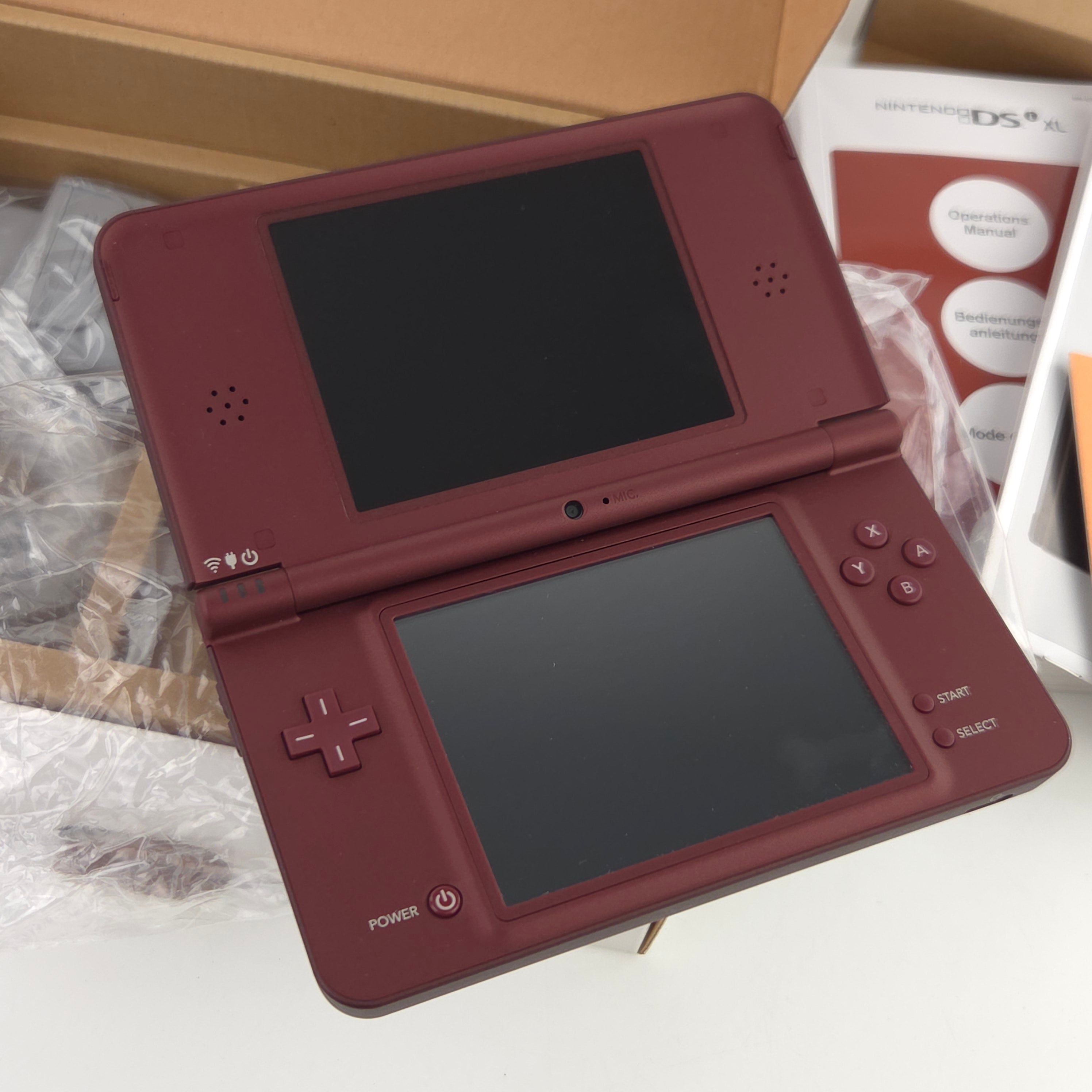 Nintendo DSi XL Konsole Bordeauxrot OVP PAL Top Zustand